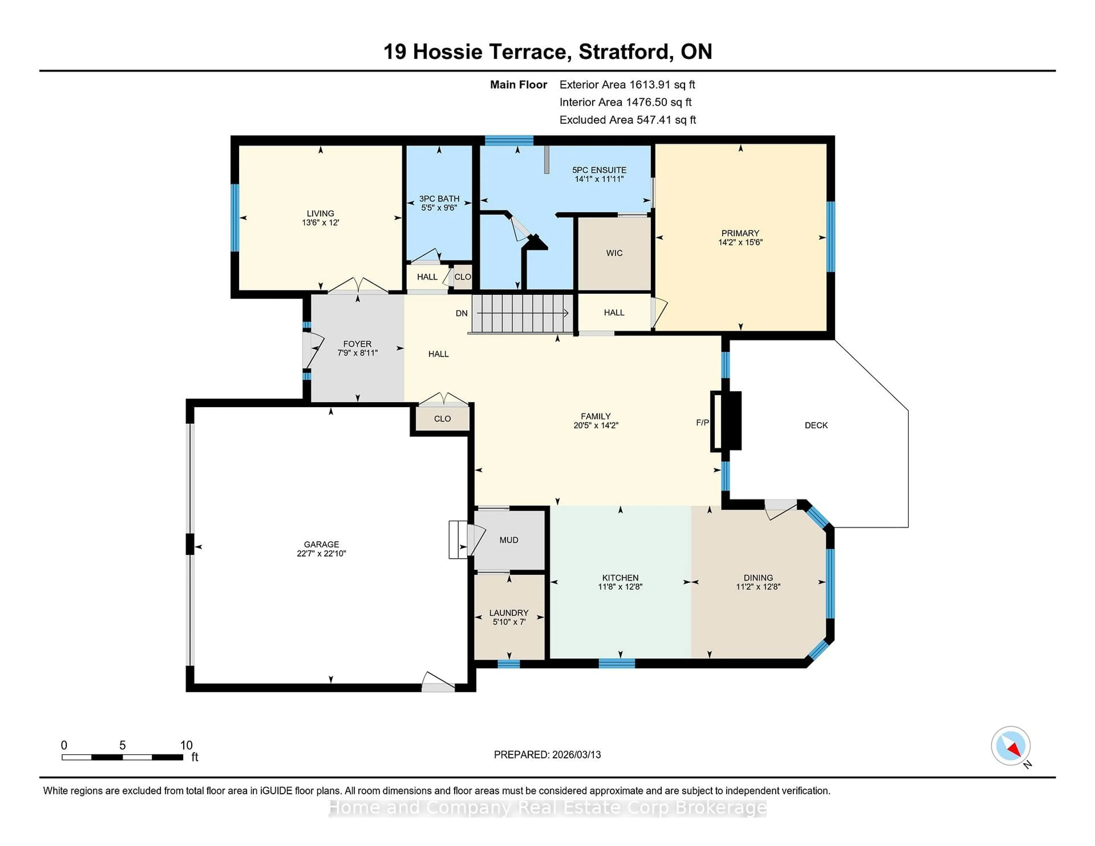 Floor plan for 19 Hossie Terr, Stratford Ontario N5A 8B6