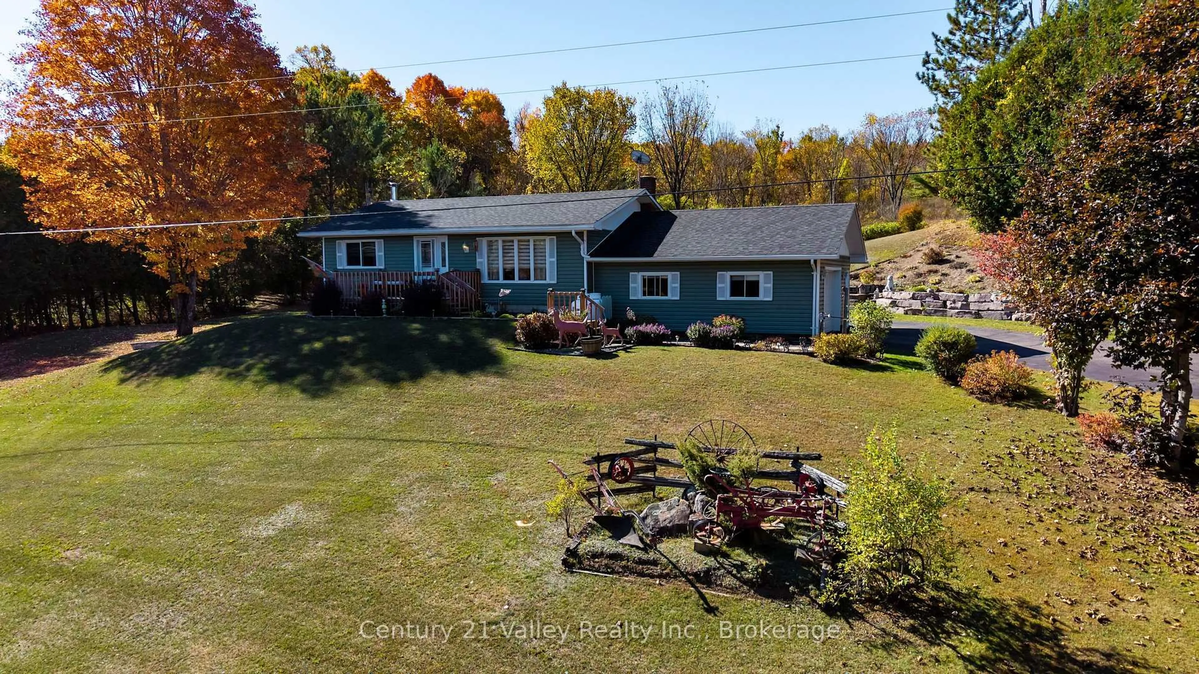A pic from outside/outdoor area/front of a property/back of a property/a pic from drone, water/lake/river/ocean view for 255 Flat Rd, Dacre Ontario K0J 1N0