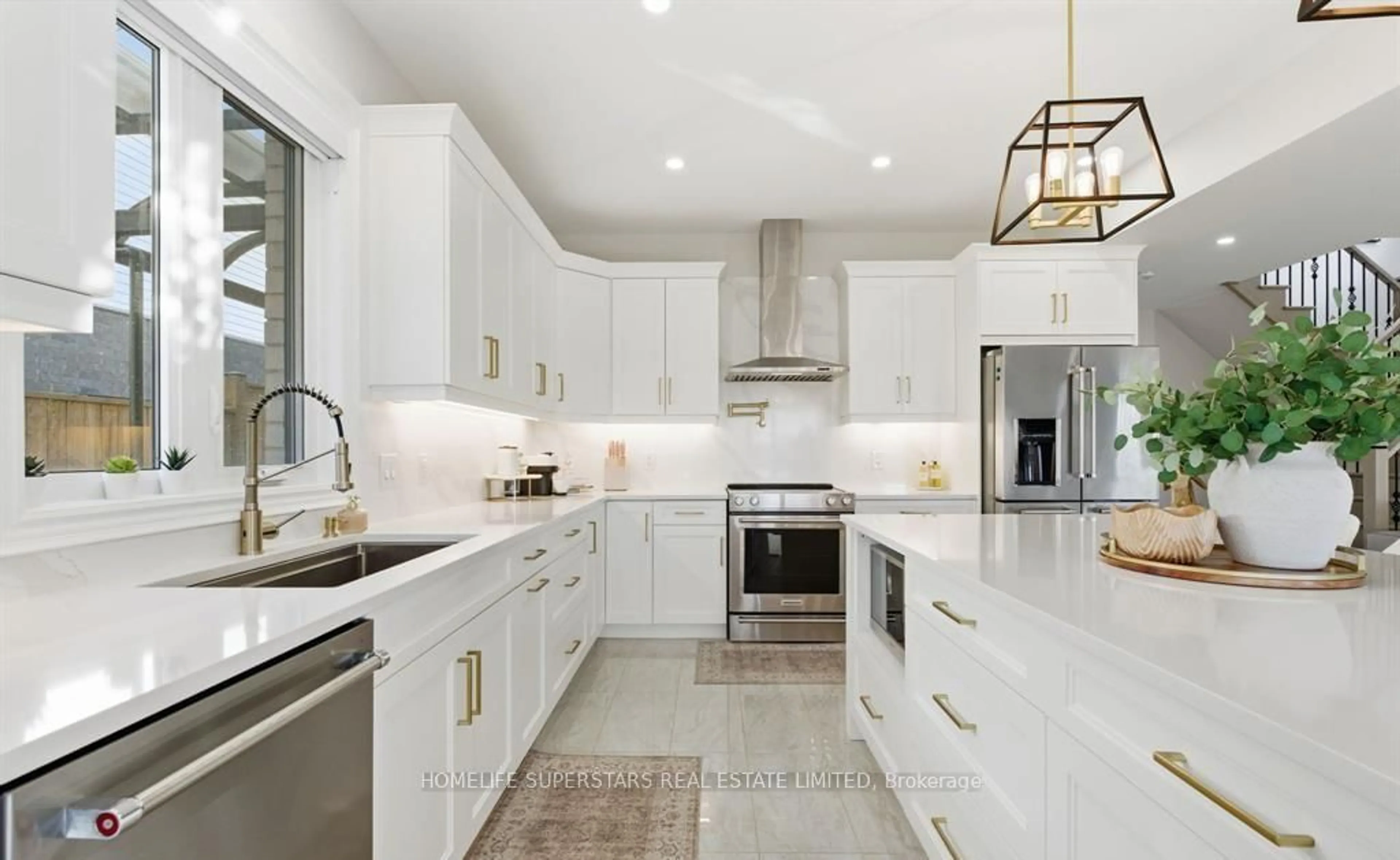 Contemporary kitchen, ceramic/tile floor for 7403 Sherrilee Cres, Niagara Falls Ontario L2H 3T4