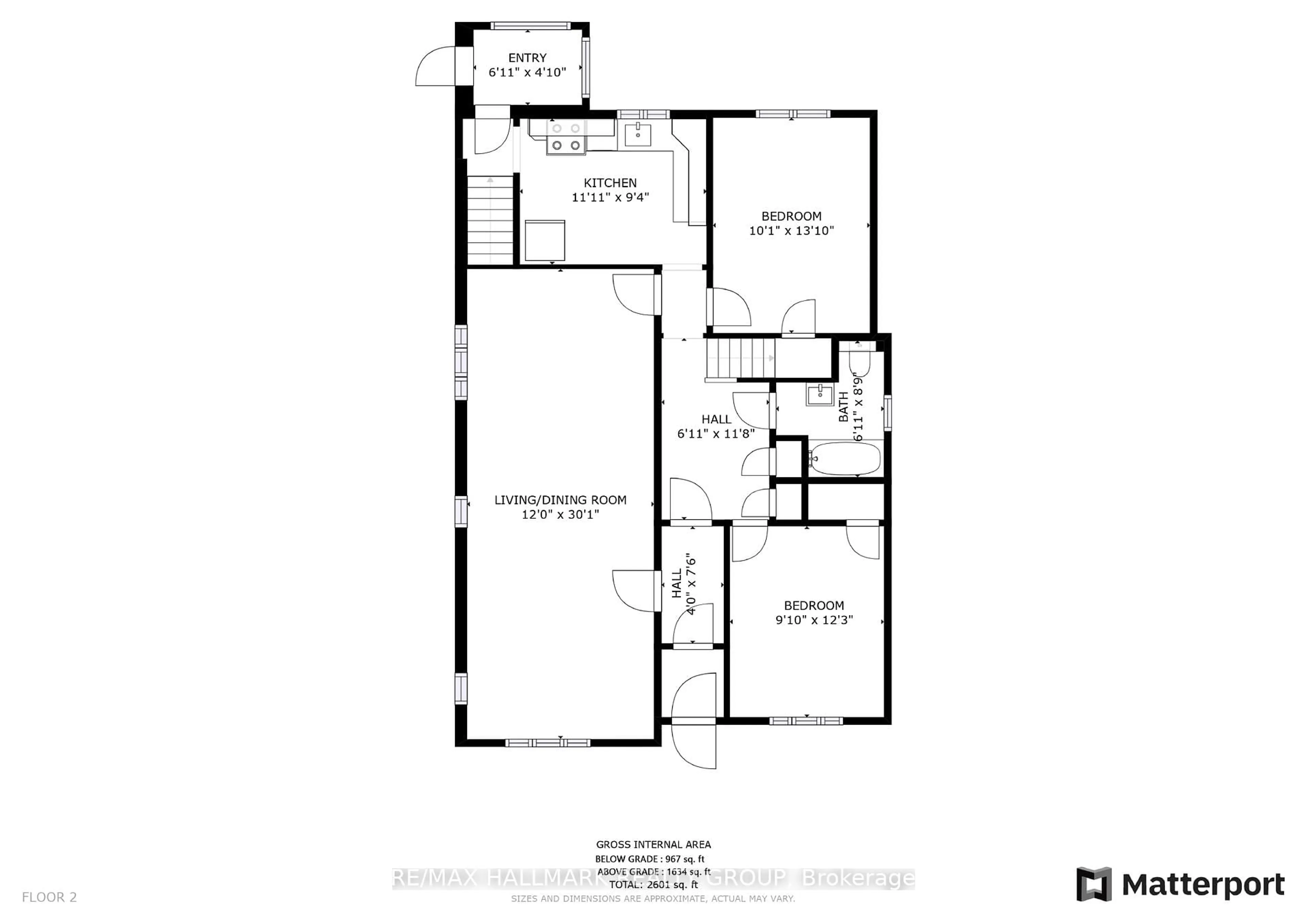 Floor plan for 150 Ruskin St, Ottawa Ontario K1Y 4C1