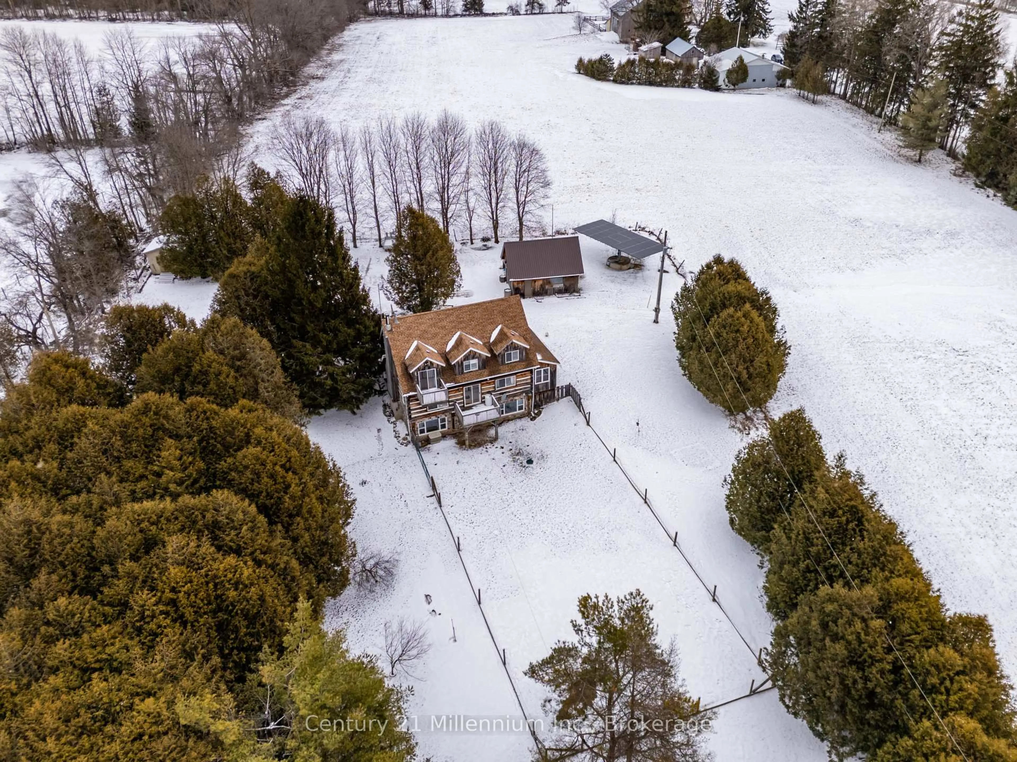 A pic from outside/outdoor area/front of a property/back of a property/a pic from drone, building for 234491 Concession 2 WGR, West Grey Ontario N0G 1R0