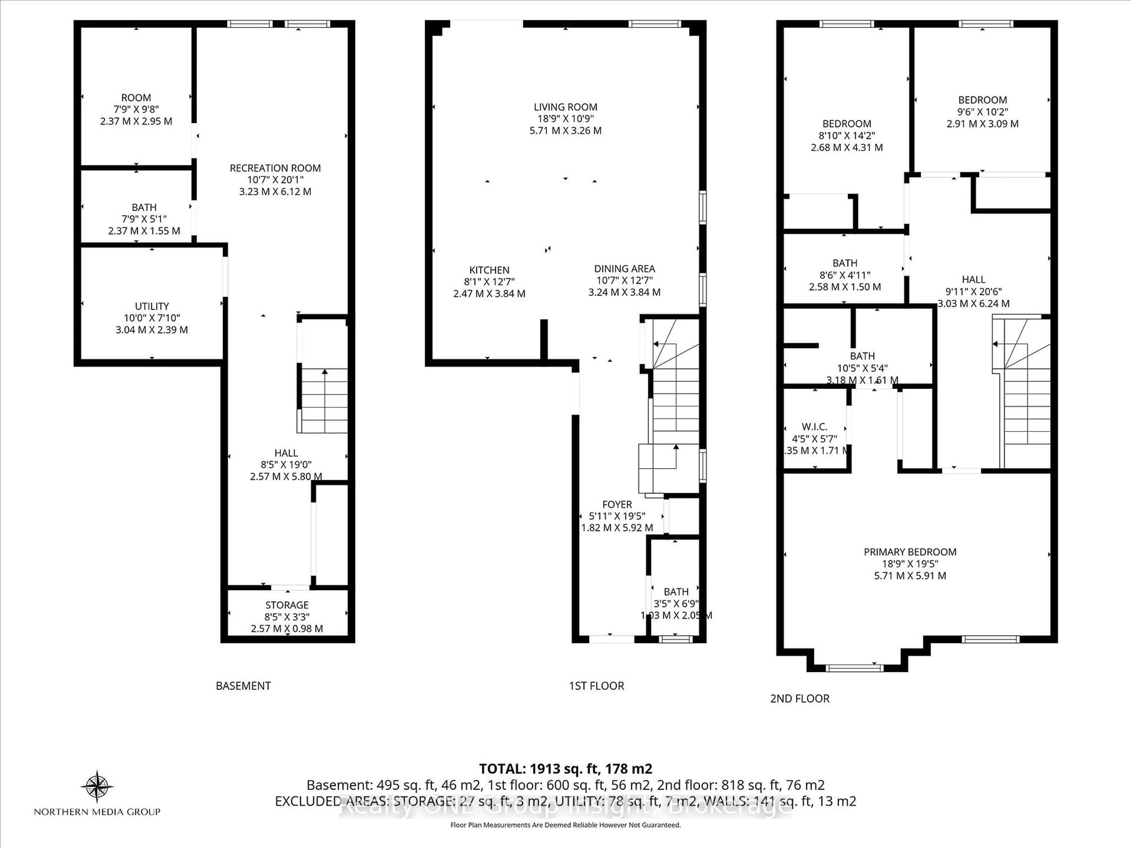 Floor plan for 183 Penny Lane, Hamilton Ontario L8J 0E2