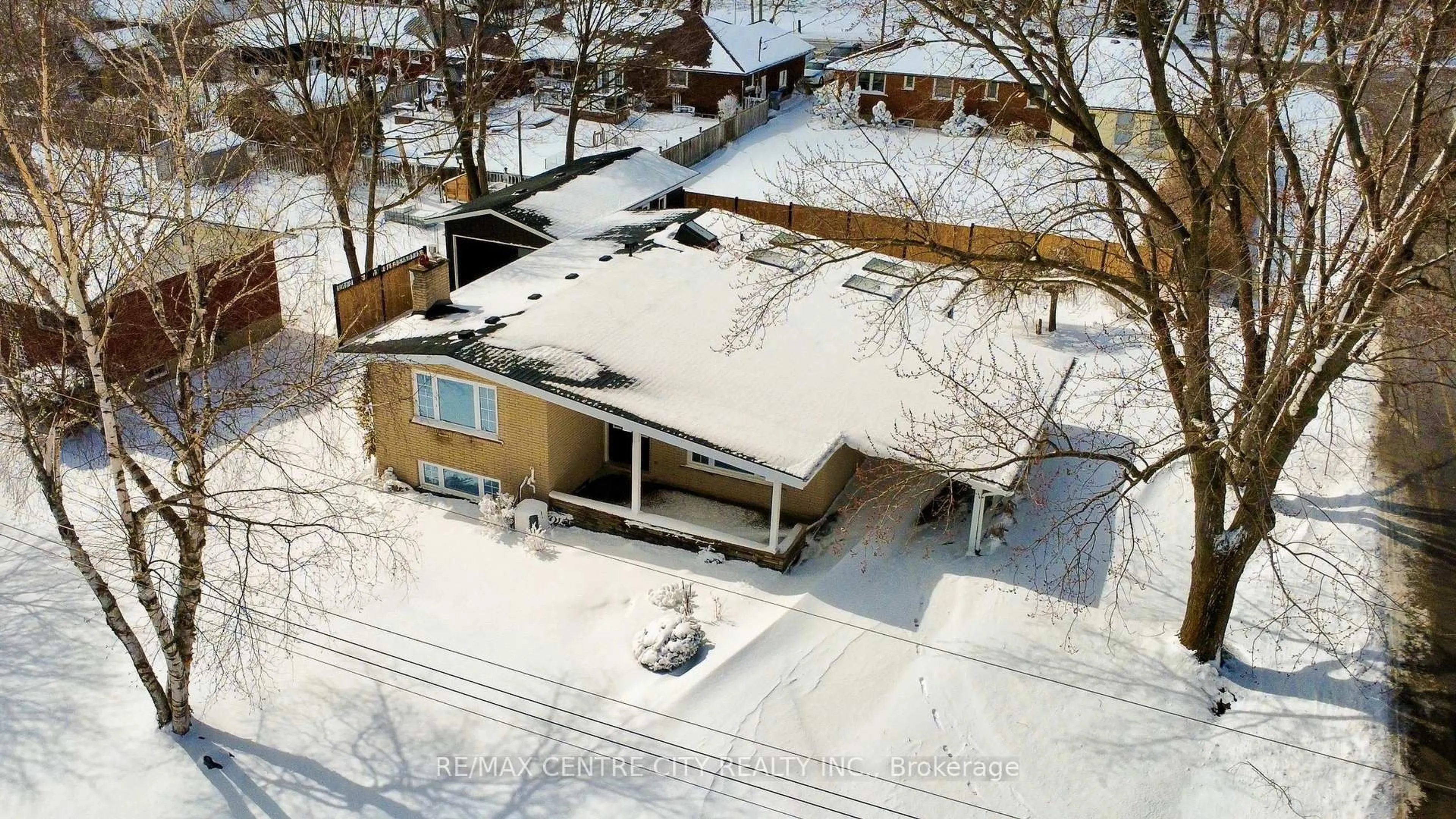 A pic from outside/outdoor area/front of a property/back of a property/a pic from drone, street for 2193 Miller Ave, Perth East Ontario N0B 2P0