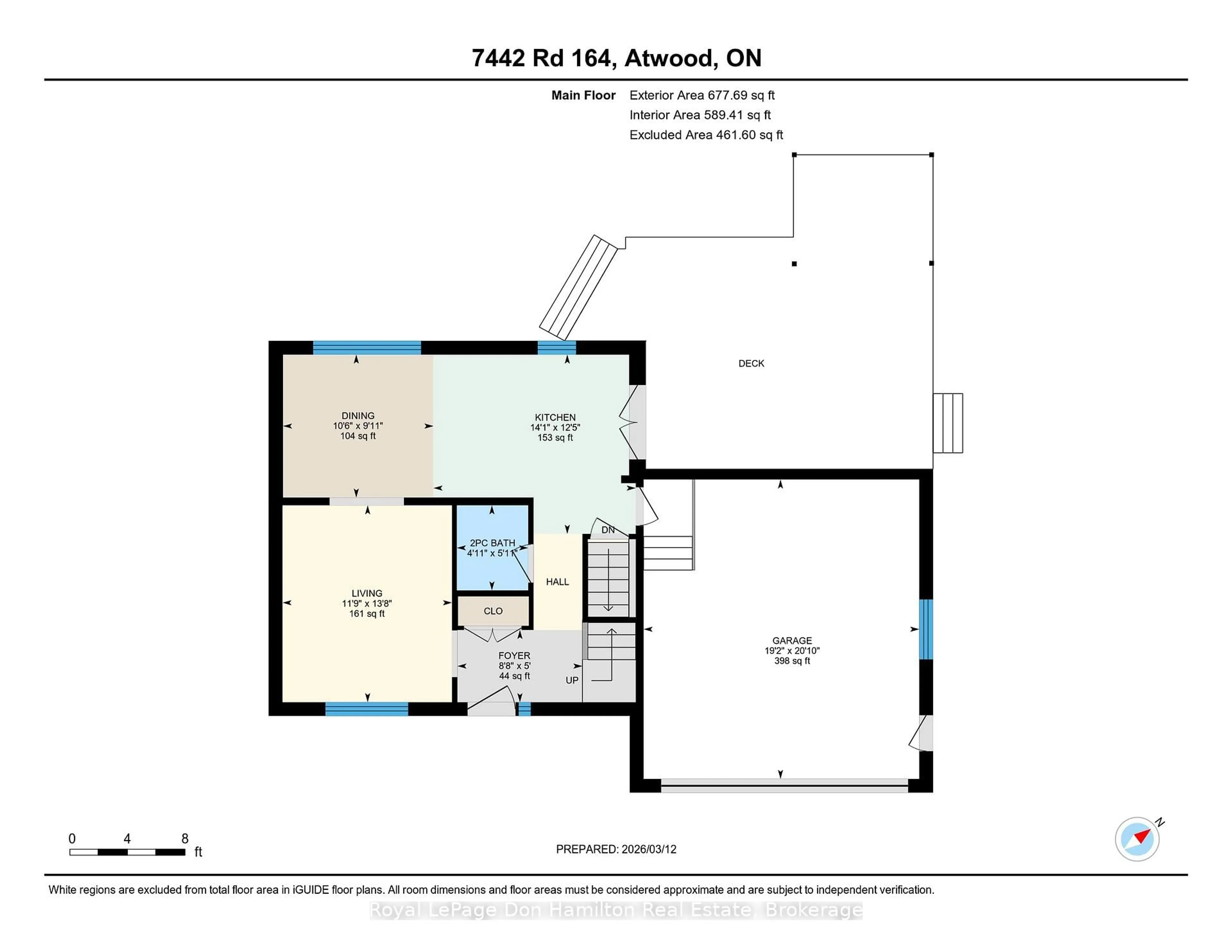 Floor plan for 7442 Road 164 Rd, North Perth Ontario N0G 1B0