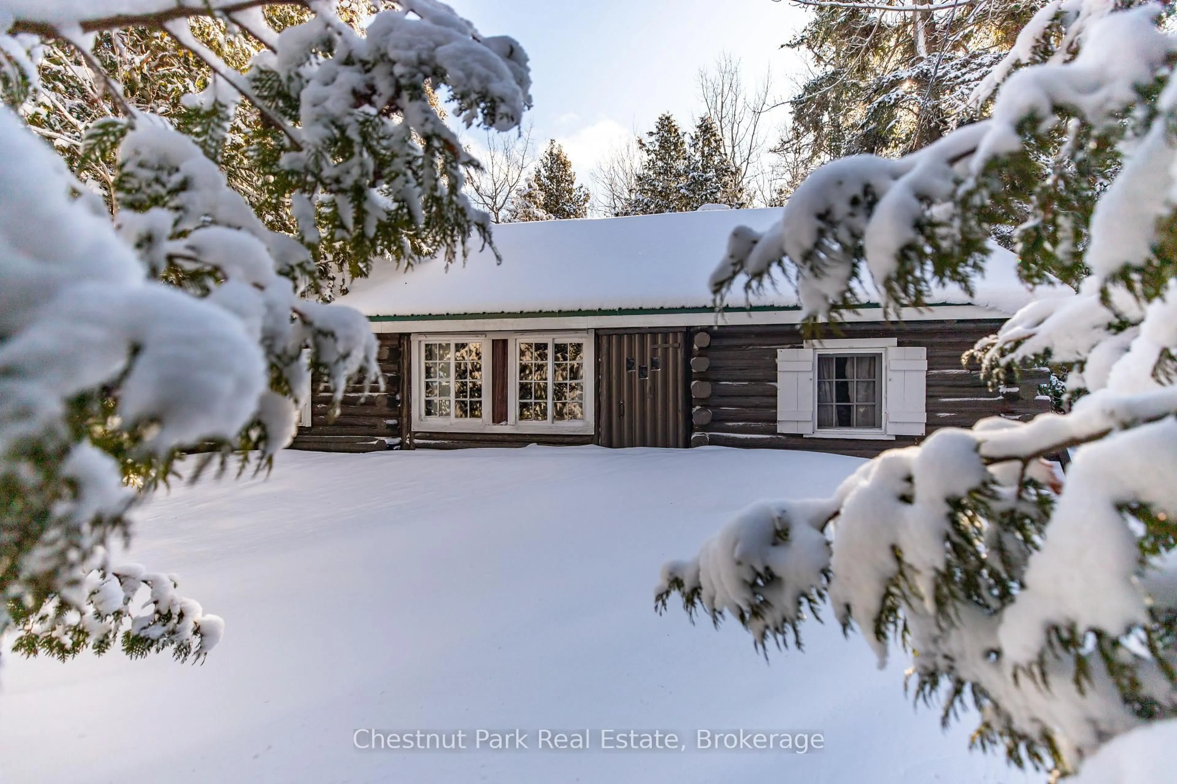 A pic from outside/outdoor area/front of a property/back of a property/a pic from drone, unknown for 154 Myles Bay Shore Rd, Northern Bruce Peninsula Ontario N0H 1W0