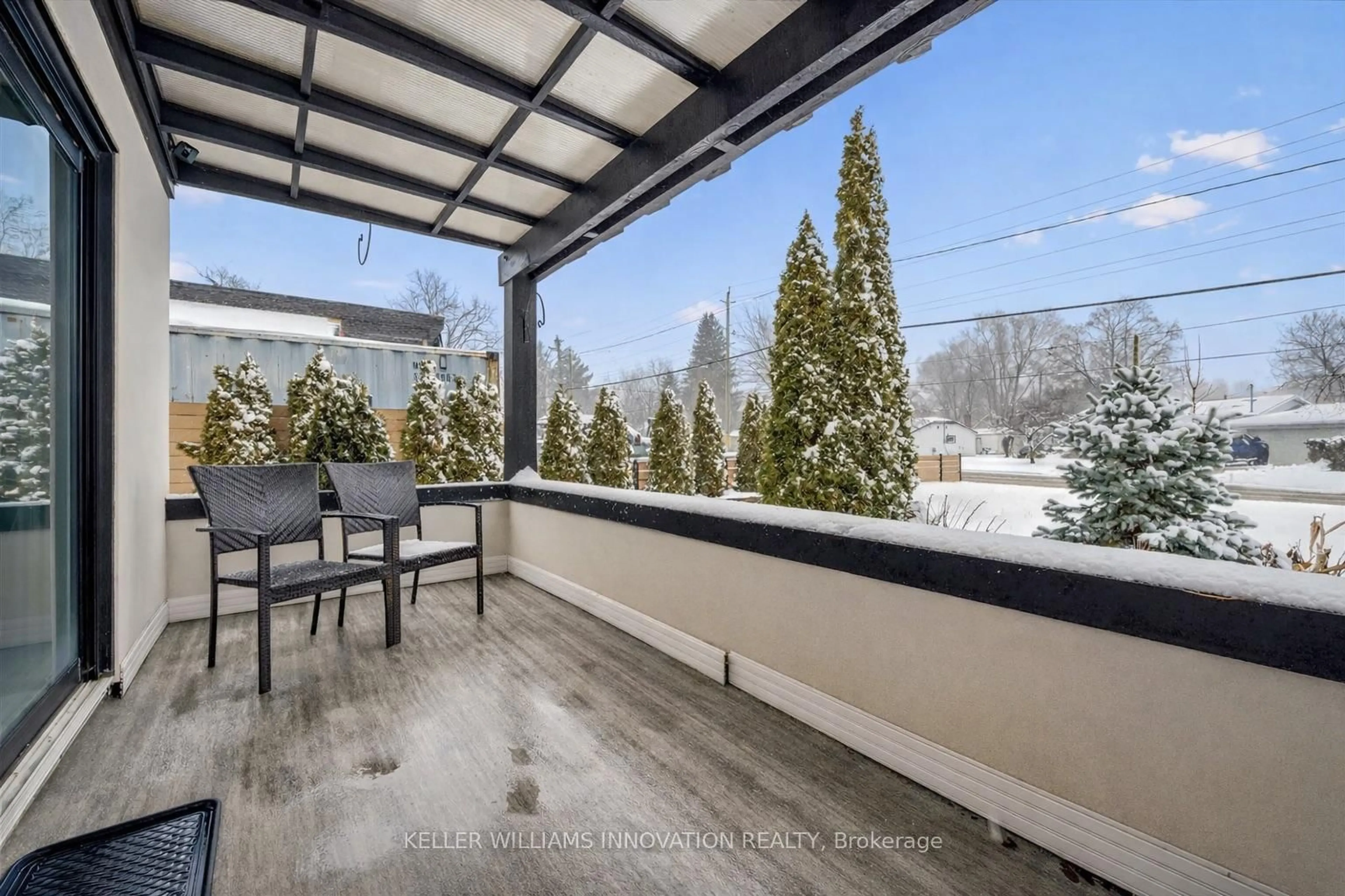 Balcony in the apartment, mountain view for 149 Woolwich St, Waterloo Ontario N2K 1S5