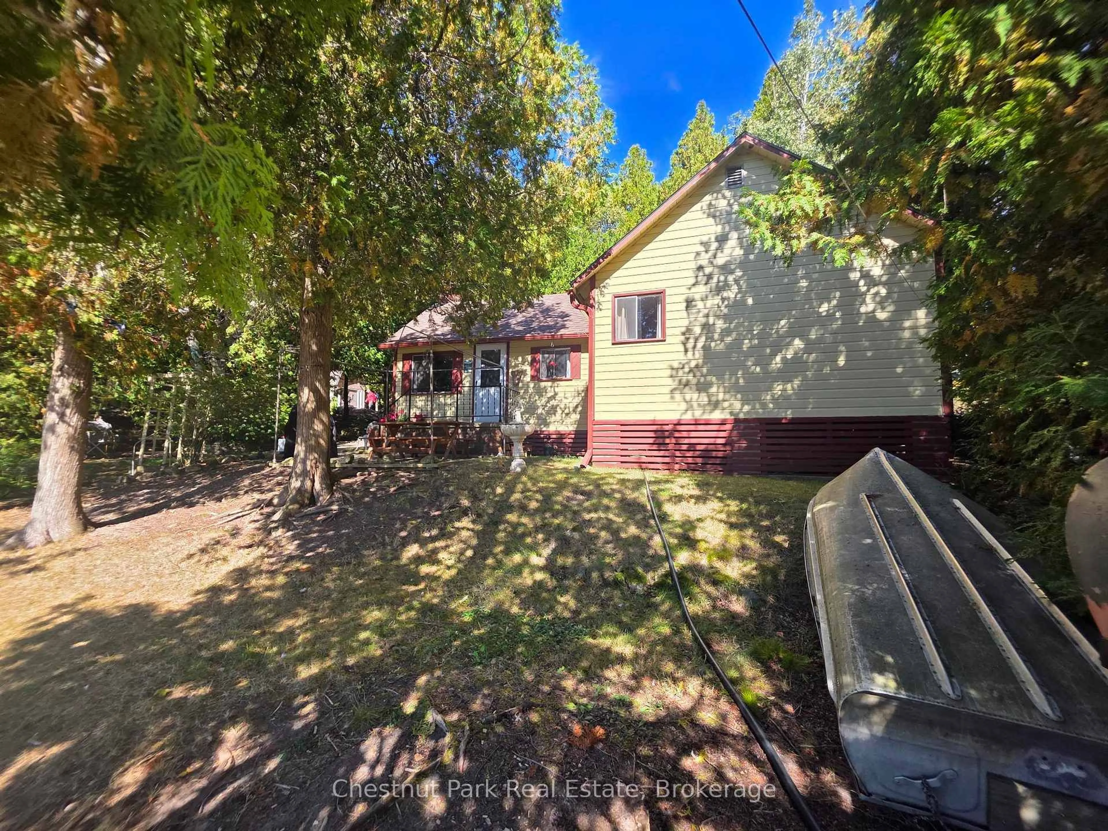 A pic from outside/outdoor area/front of a property/back of a property/a pic from drone, street for 41 Simpson Ave, Northern Bruce Peninsula Ontario N0H 2R0