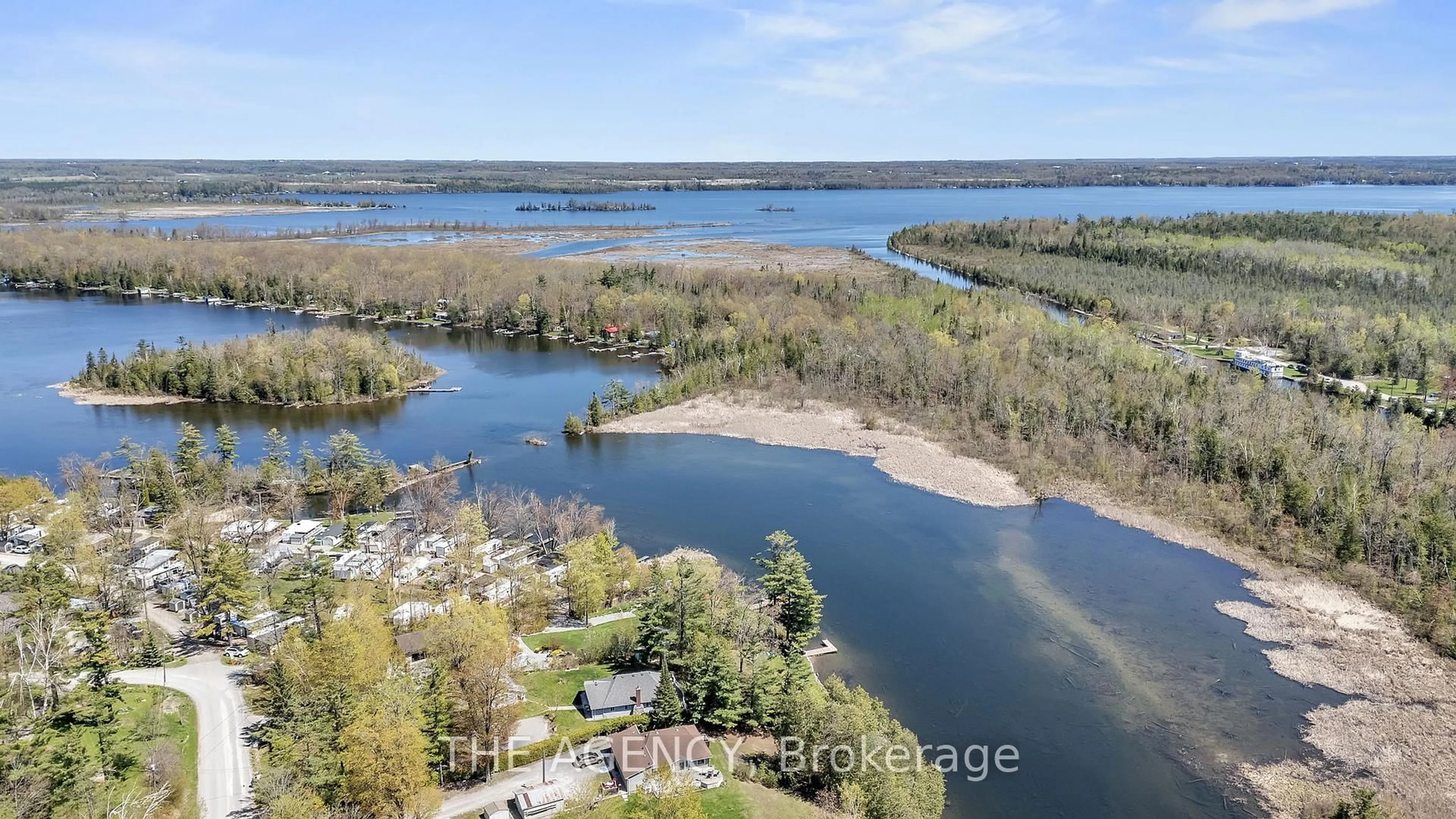 A pic from outside/outdoor area/front of a property/back of a property/a pic from drone, water/lake/river/ocean view for 108 Coldstream Rd, Kawartha Lakes Ontario K0M 1N0
