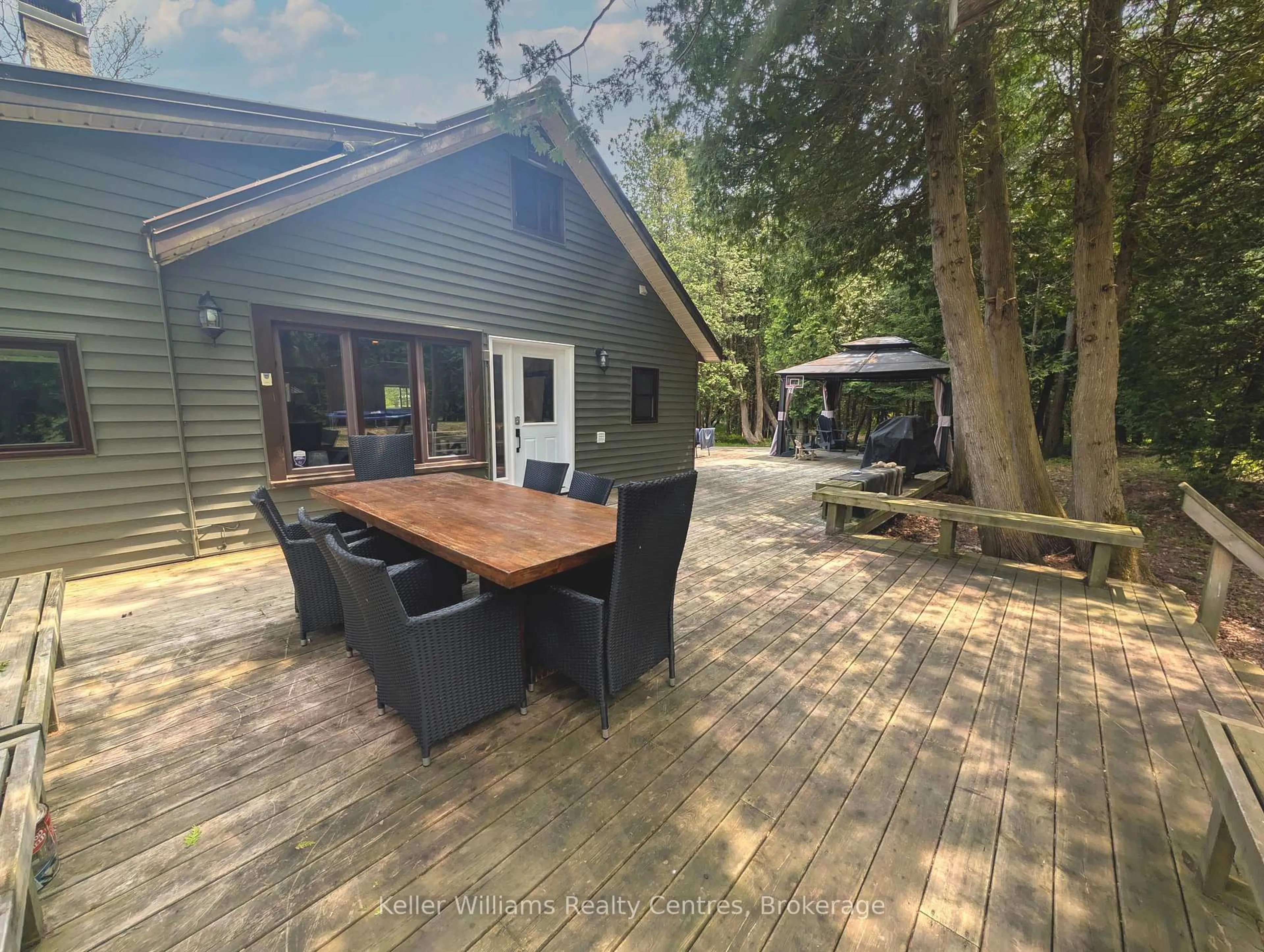 A pic from outside/outdoor area/front of a property/back of a property/a pic from drone, forest/trees view for 21 Tyson Lane, South Bruce Peninsula Ontario N0H 2T0