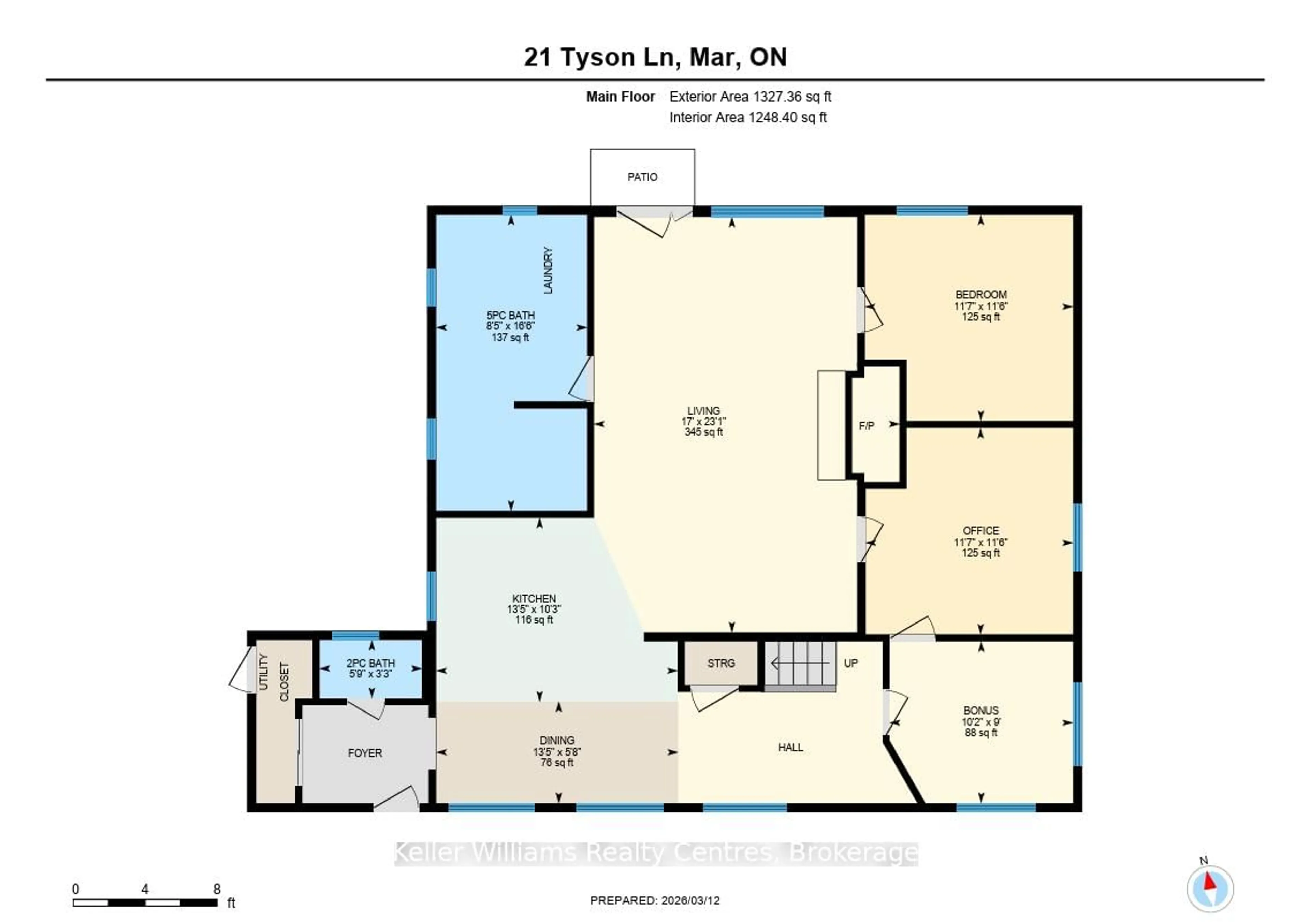 Floor plan for 21 Tyson Lane, South Bruce Peninsula Ontario N0H 2T0