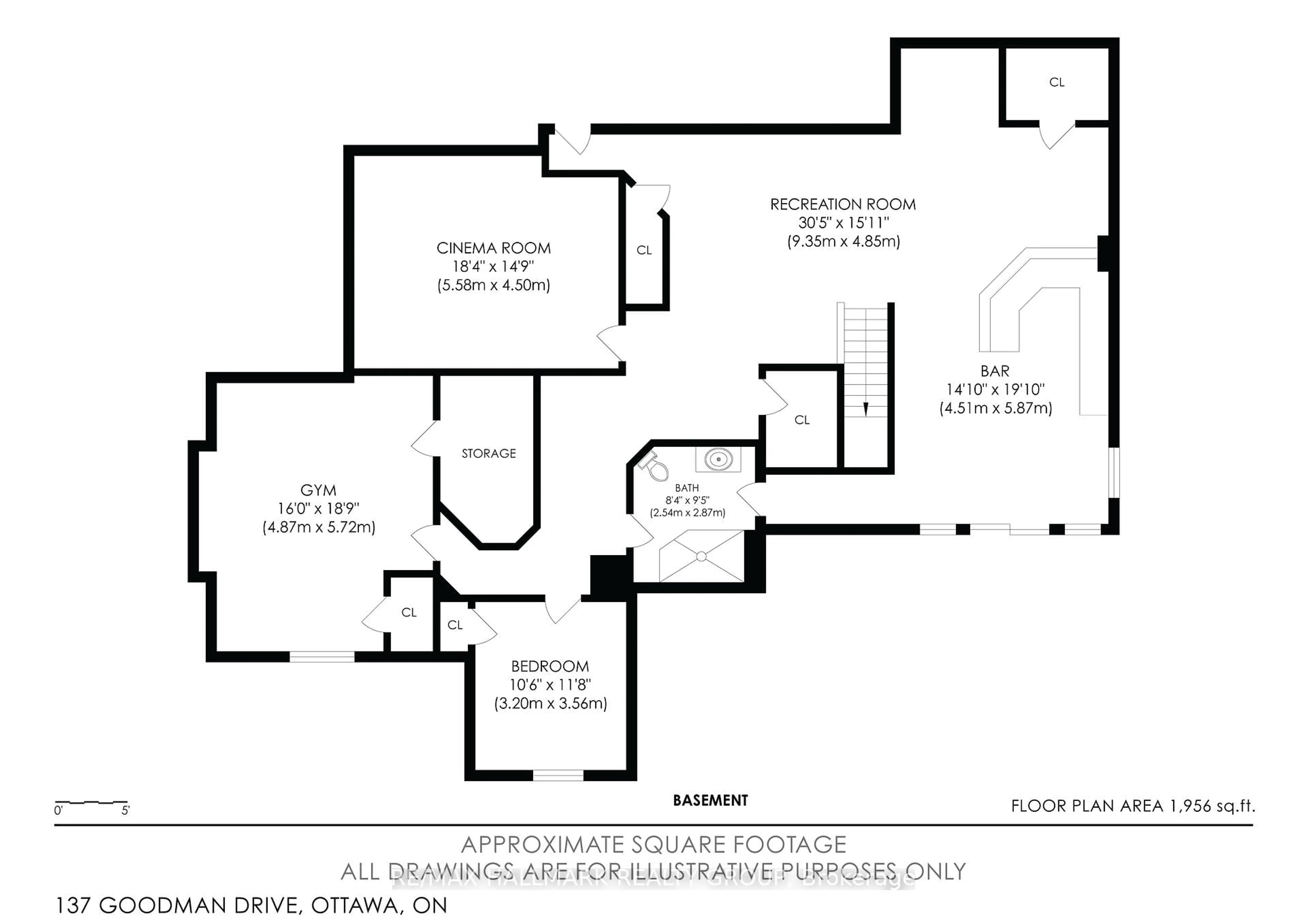 Floor plan for 137 Goodman Dr, Ottawa Ontario K2W 1C7