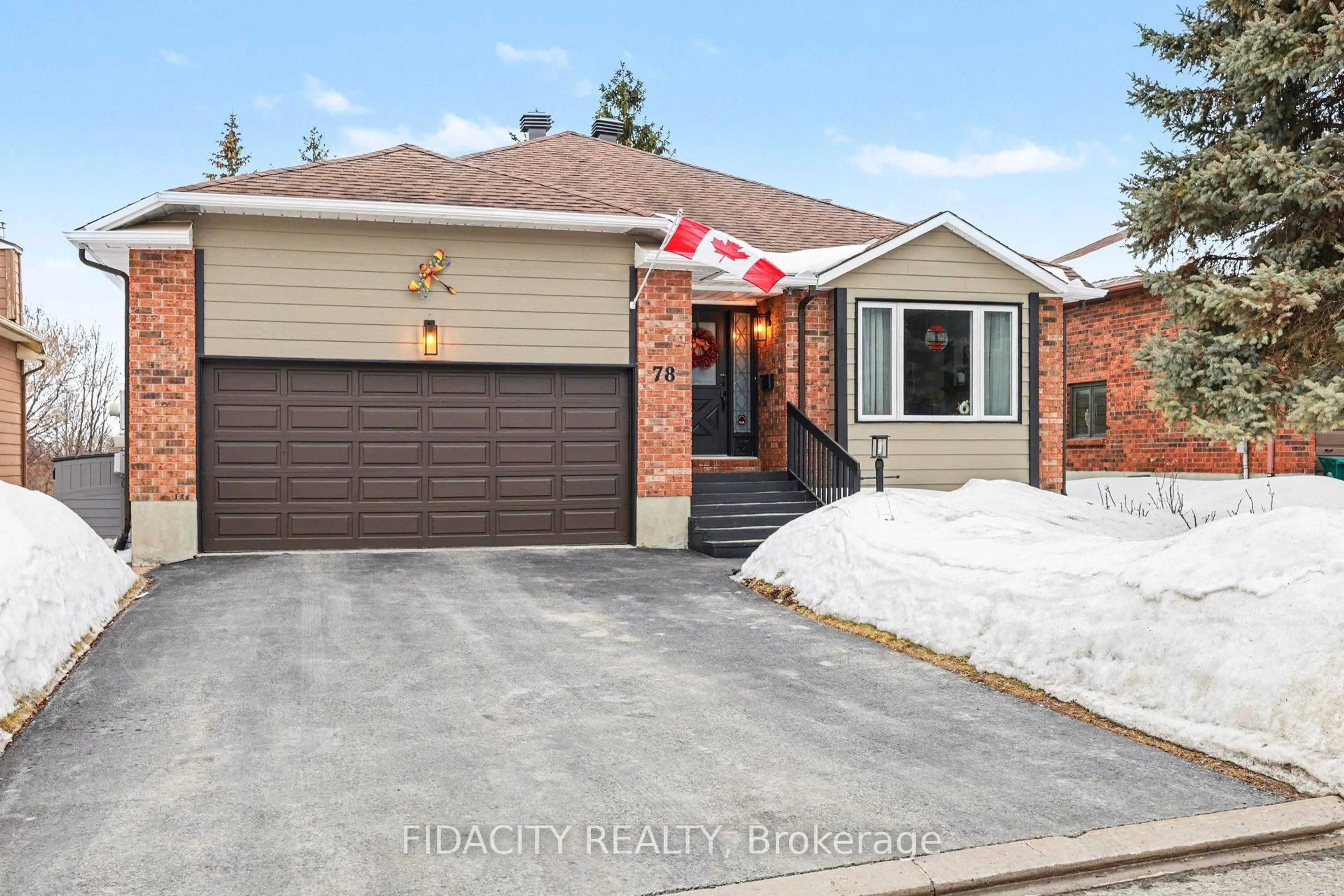 Home with brick exterior material, street for 78 Jarlan Terr, Kanata Ontario K2L 3K9