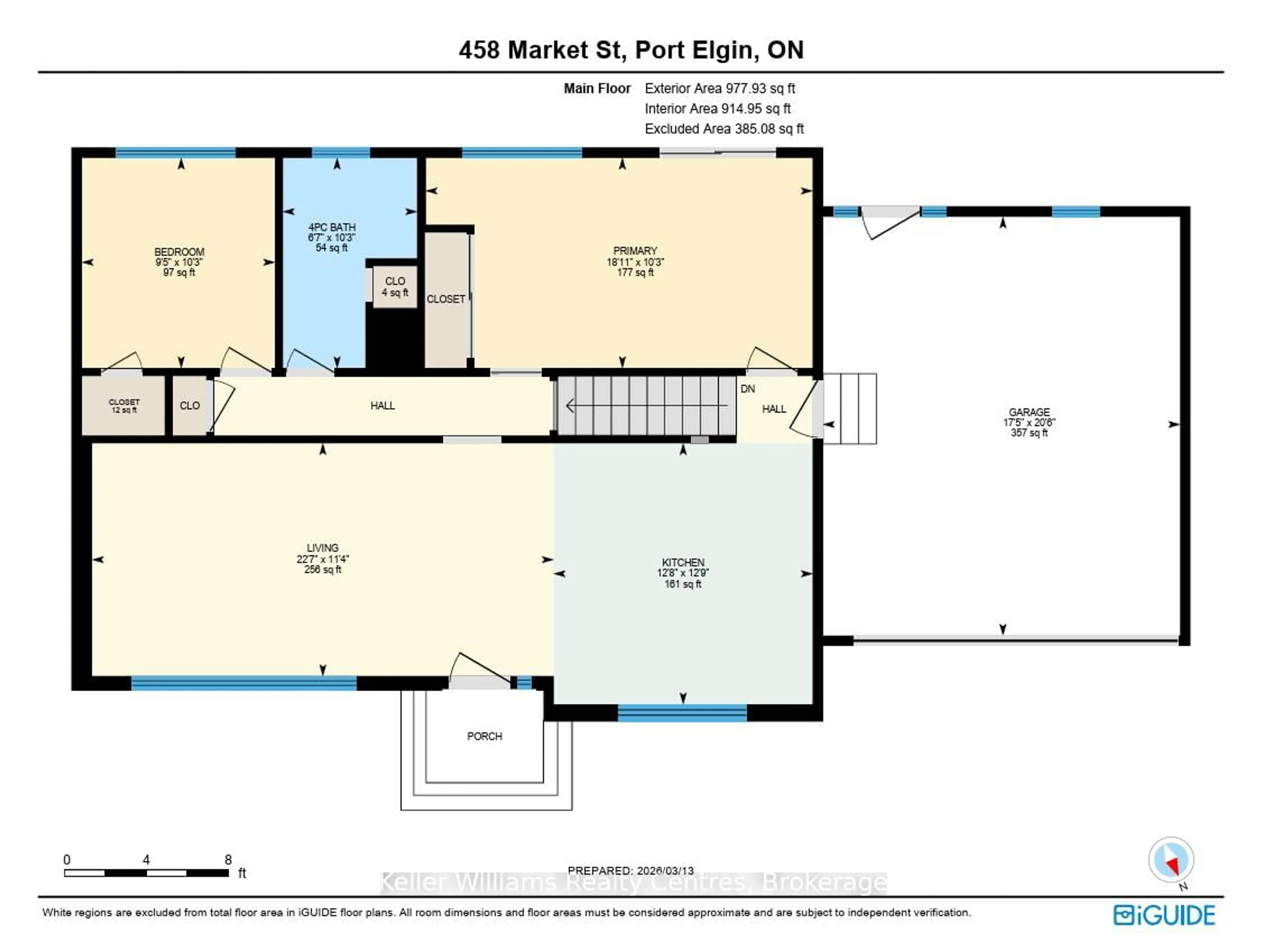 Floor plan for 458 Market St, Saugeen Shores Ontario N0H 2C2