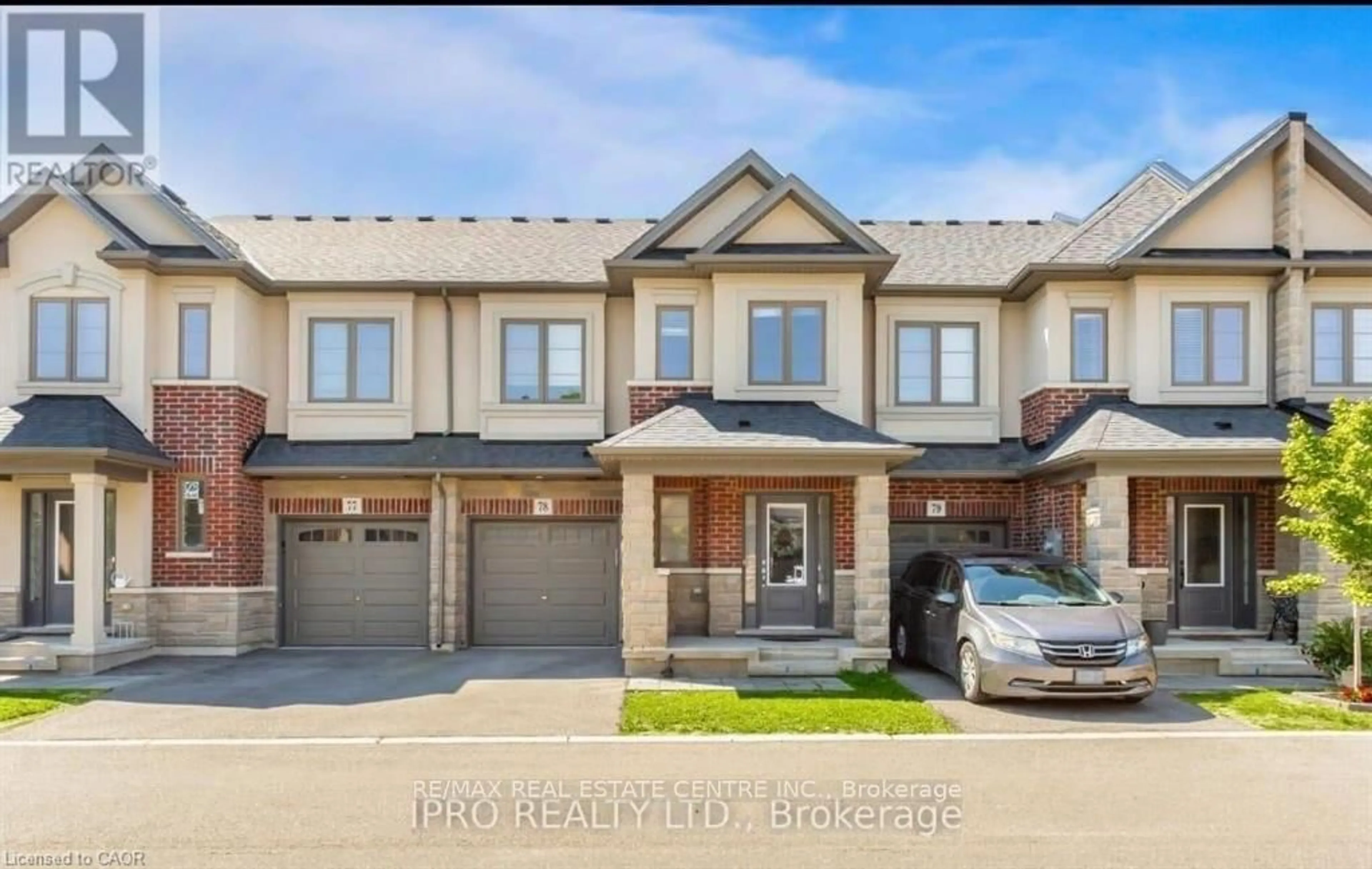 Home with brick exterior material, street for 324 Equestrian Way #78, Cambridge Ontario N3E 0E2