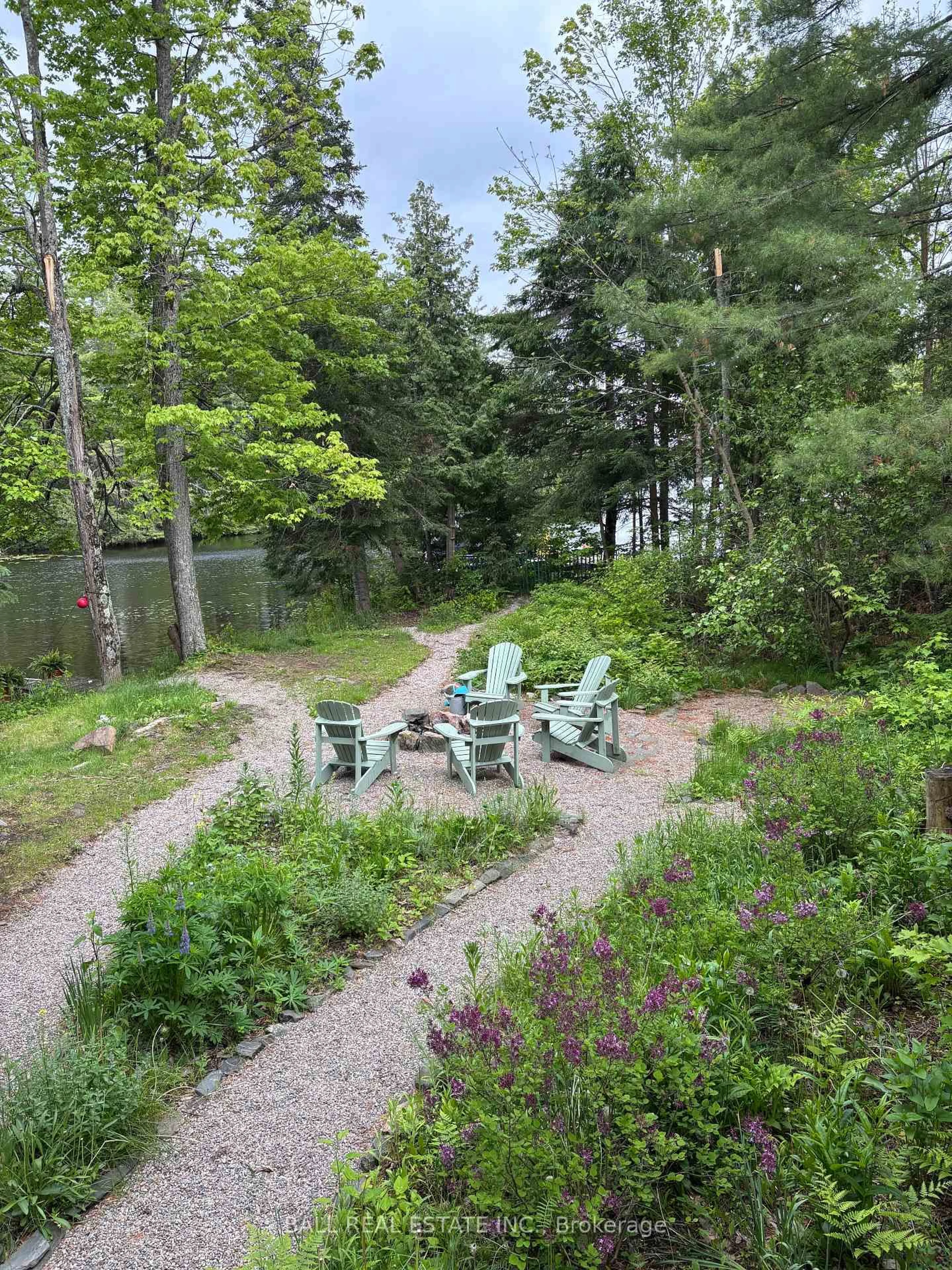 Patio, forest/trees view for 26 Cedar Crt, Trent Lakes Ontario K0M 1A0