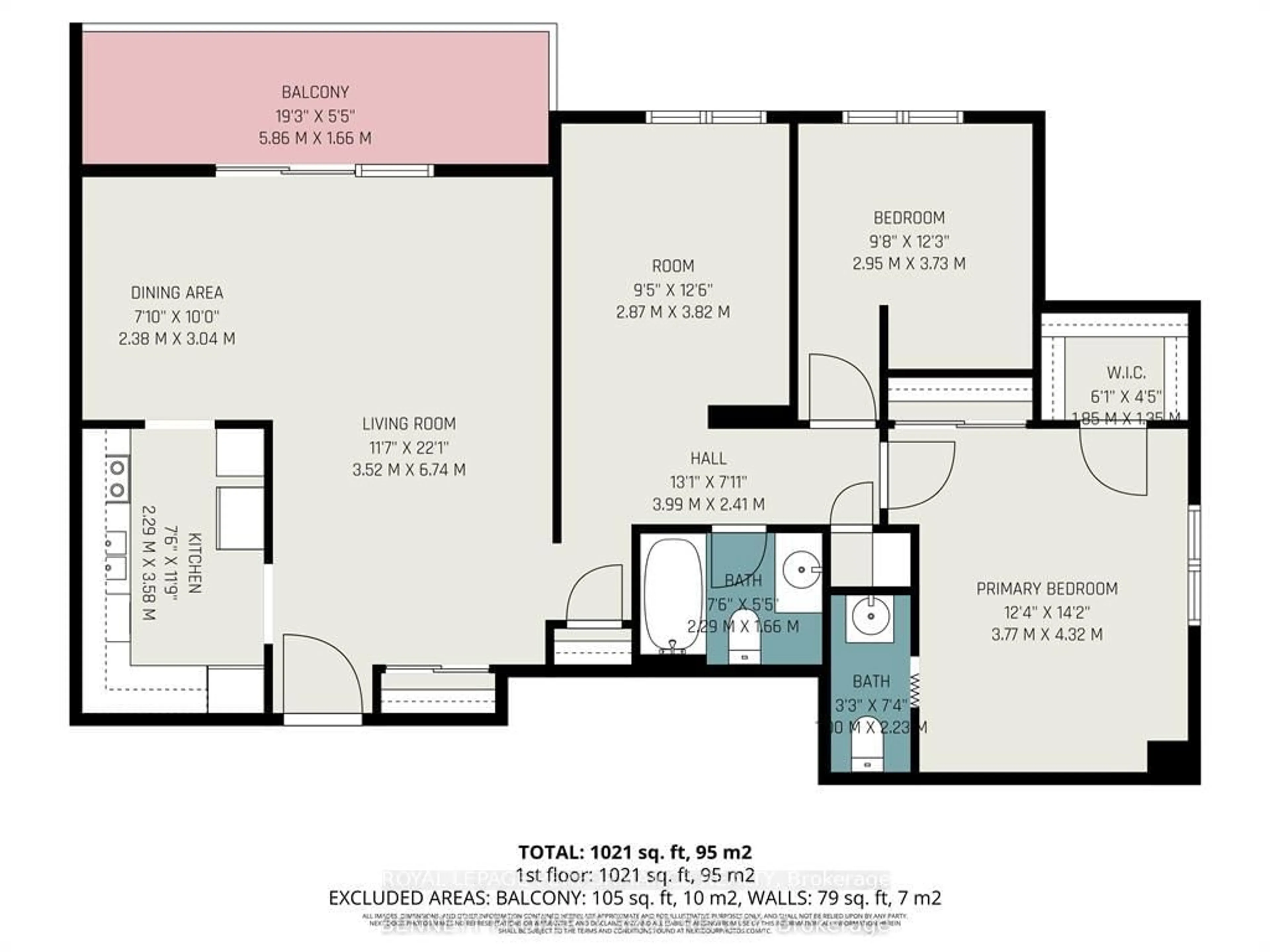 Floor plan for 665 Bathgate Dr #1505, Ottawa Ontario K1K 3Y4