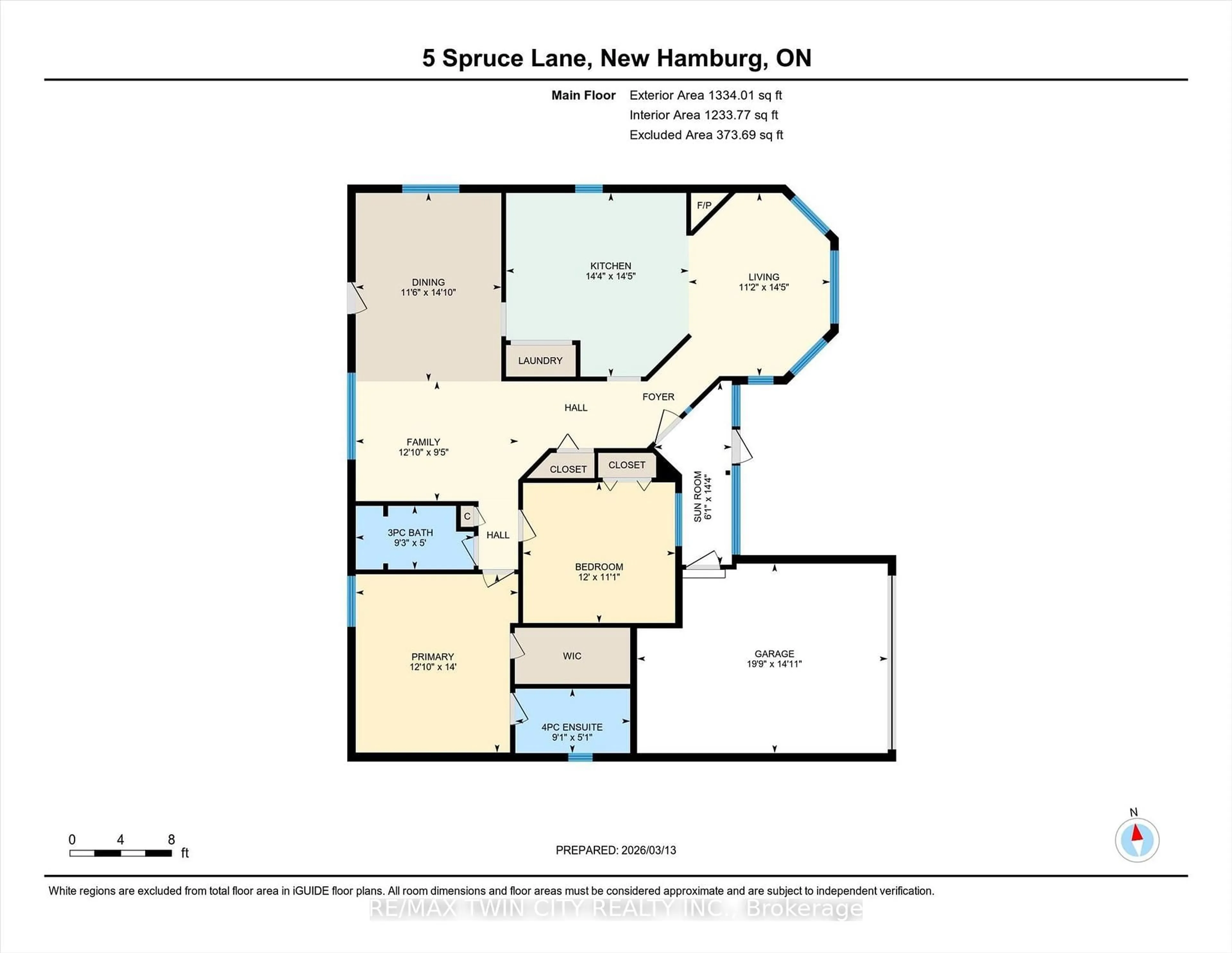 Floor plan for 5 Spruce Lane, Wilmot Ontario N3A 2G6