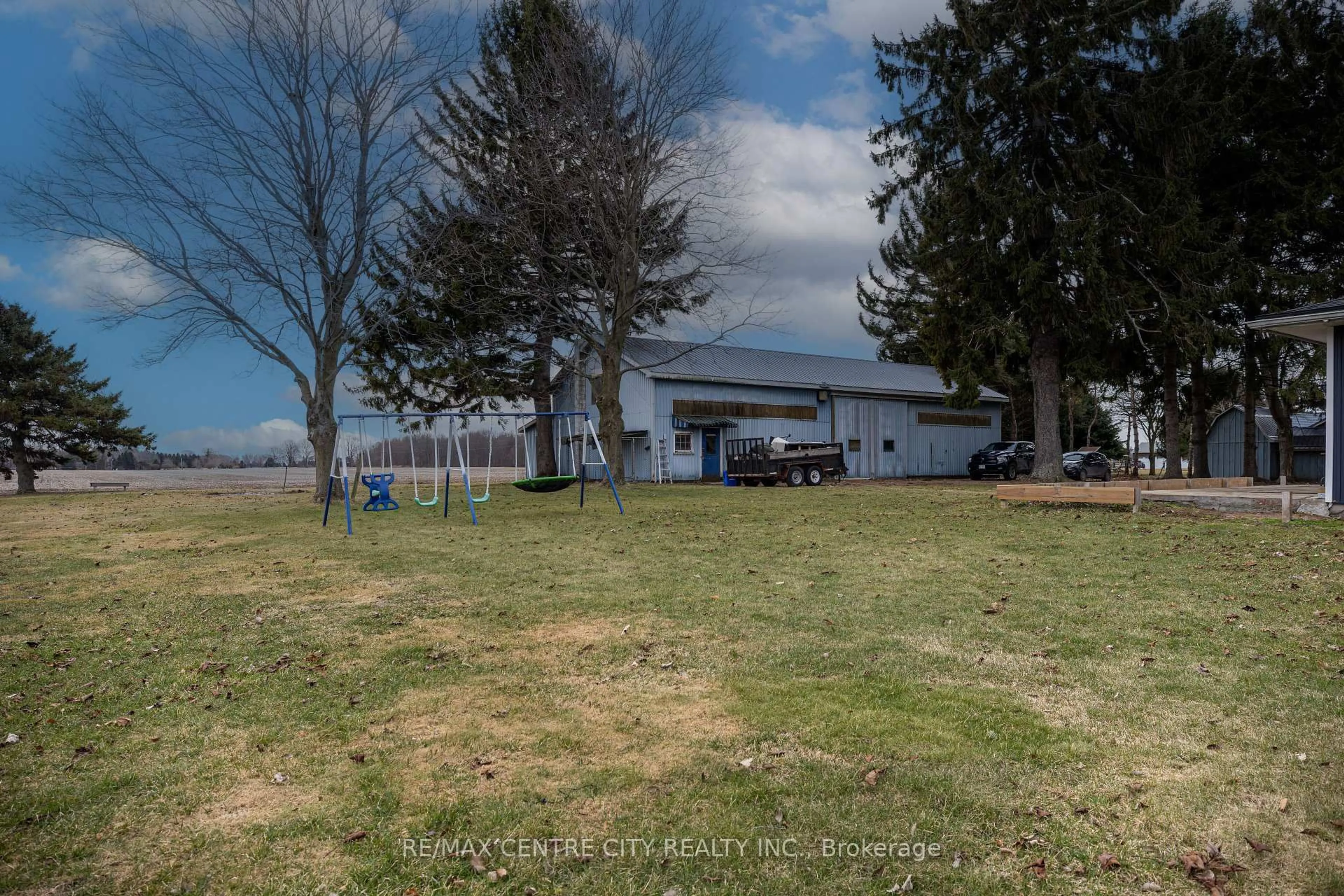 A pic from outside/outdoor area/front of a property/back of a property/a pic from drone, mountain view for 26179 Talbot Line, West Elgin Ontario N0L 2P0