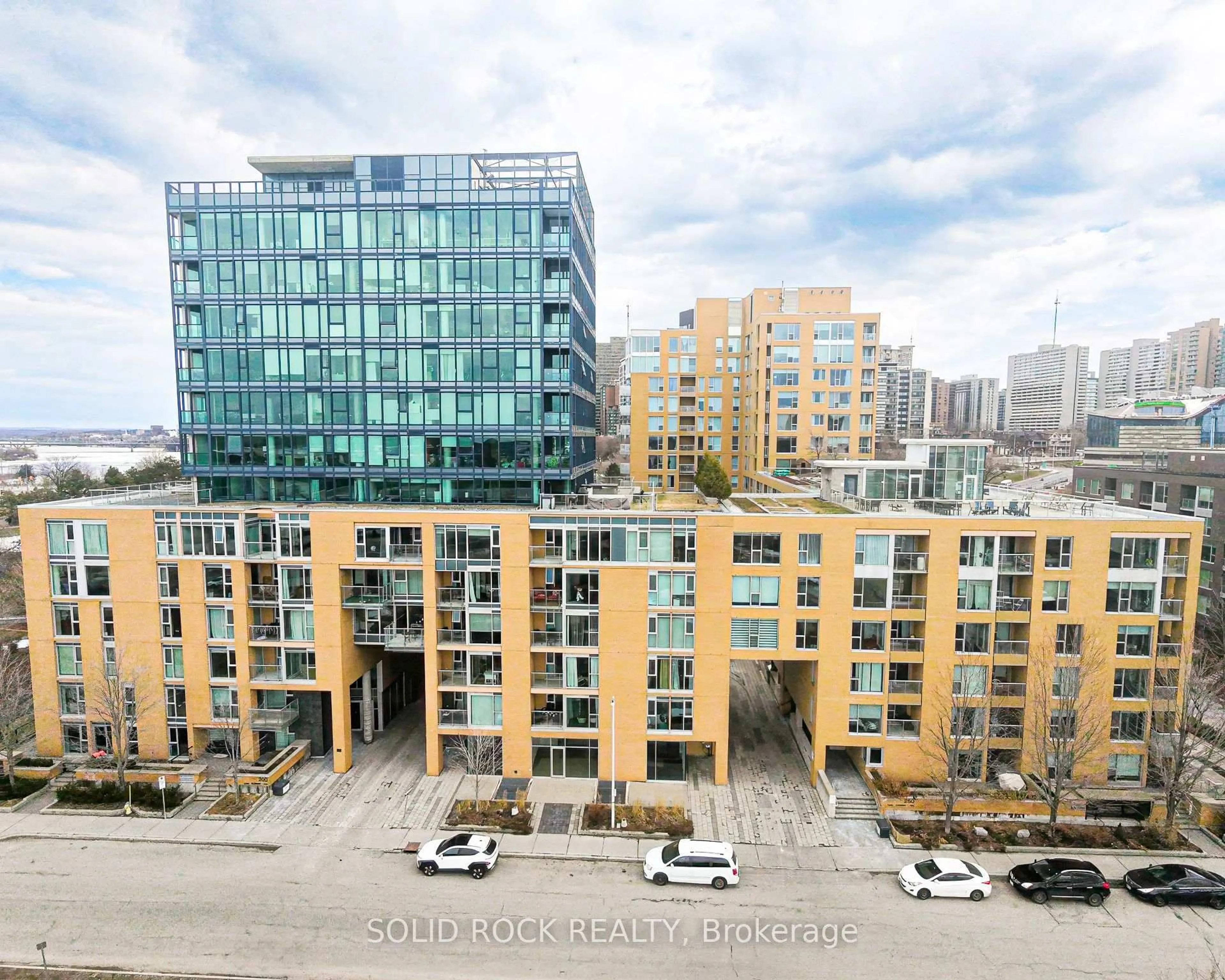 A pic from outside/outdoor area/front of a property/back of a property/a pic from drone, city buildings view from balcony for 250 Lett St #805, Ottawa Ontario K1R 0A8