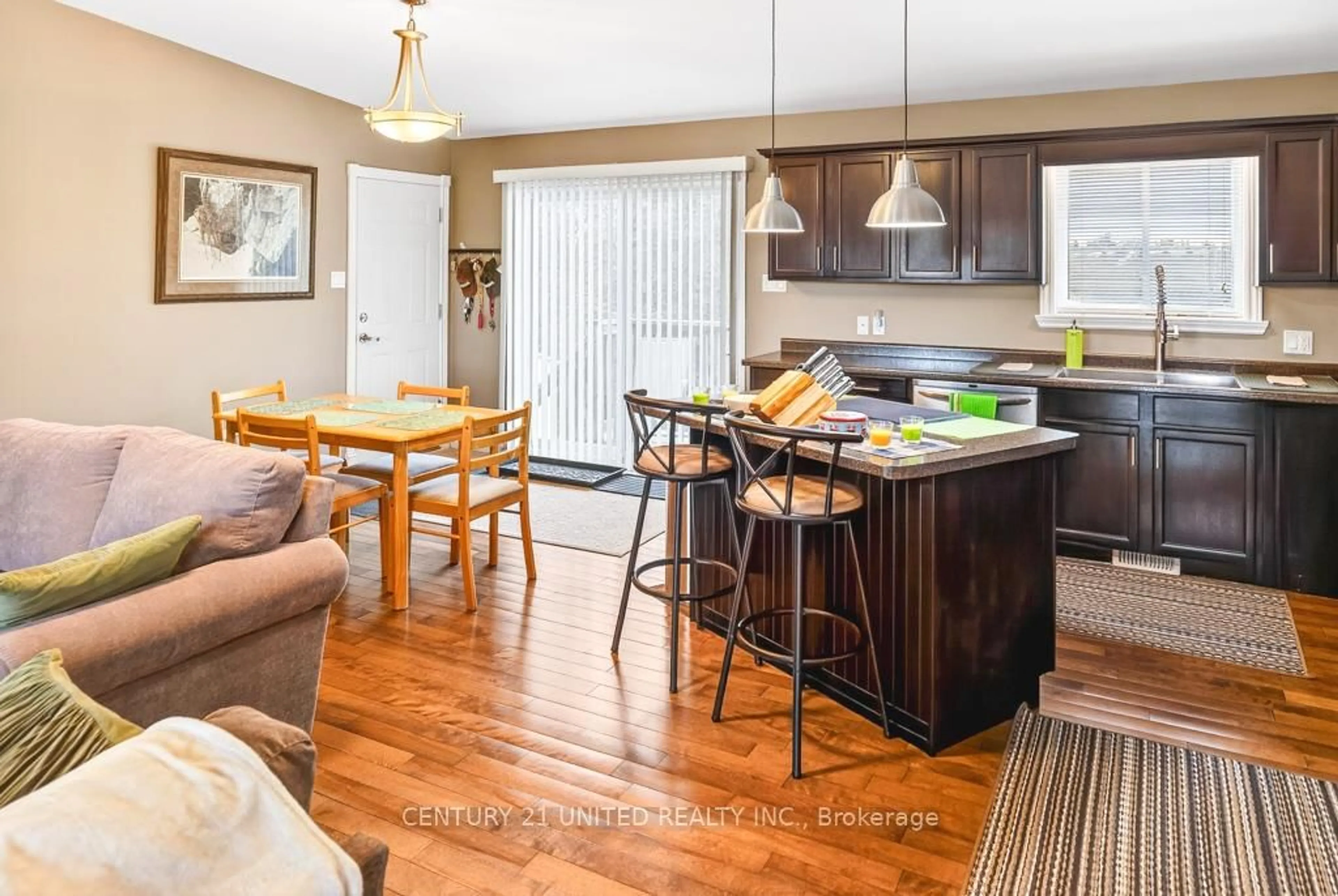 Open concept kitchen, wood/laminate floor for 8168 Hwy 7, Kawartha Lakes Ontario K9J 6X4