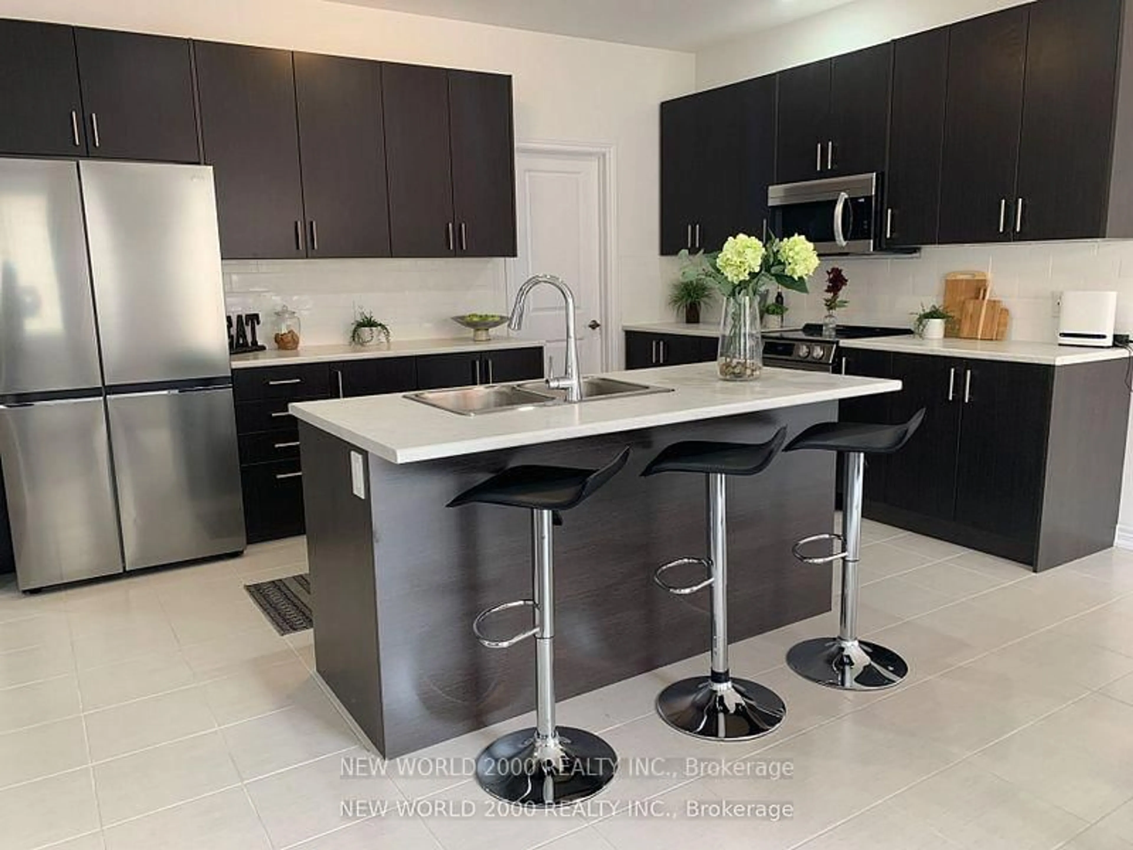 Contemporary kitchen, ceramic/tile floor for 147 Povey Rd, Centre Wellington Ontario N1M 0J6