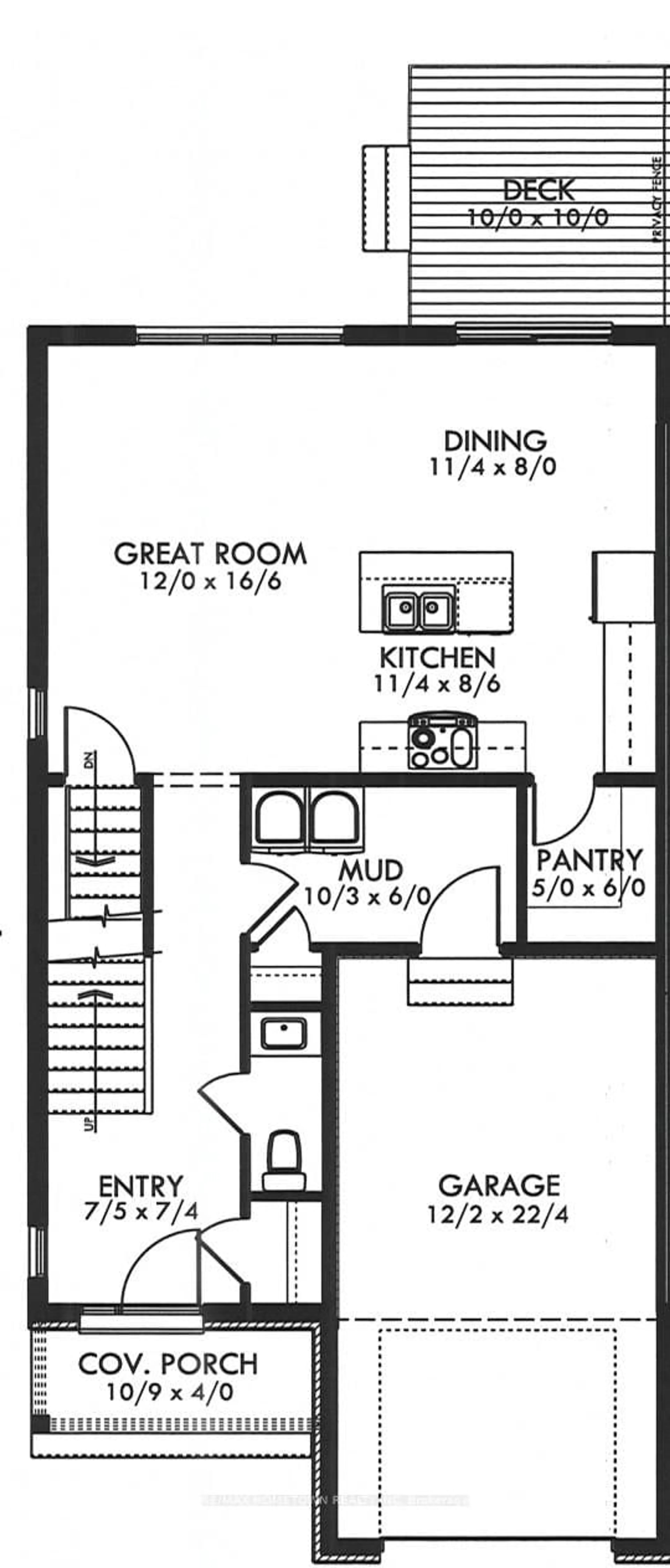 Floor plan for 1013 Dobbie St, Brockville Ontario K6V 7N1