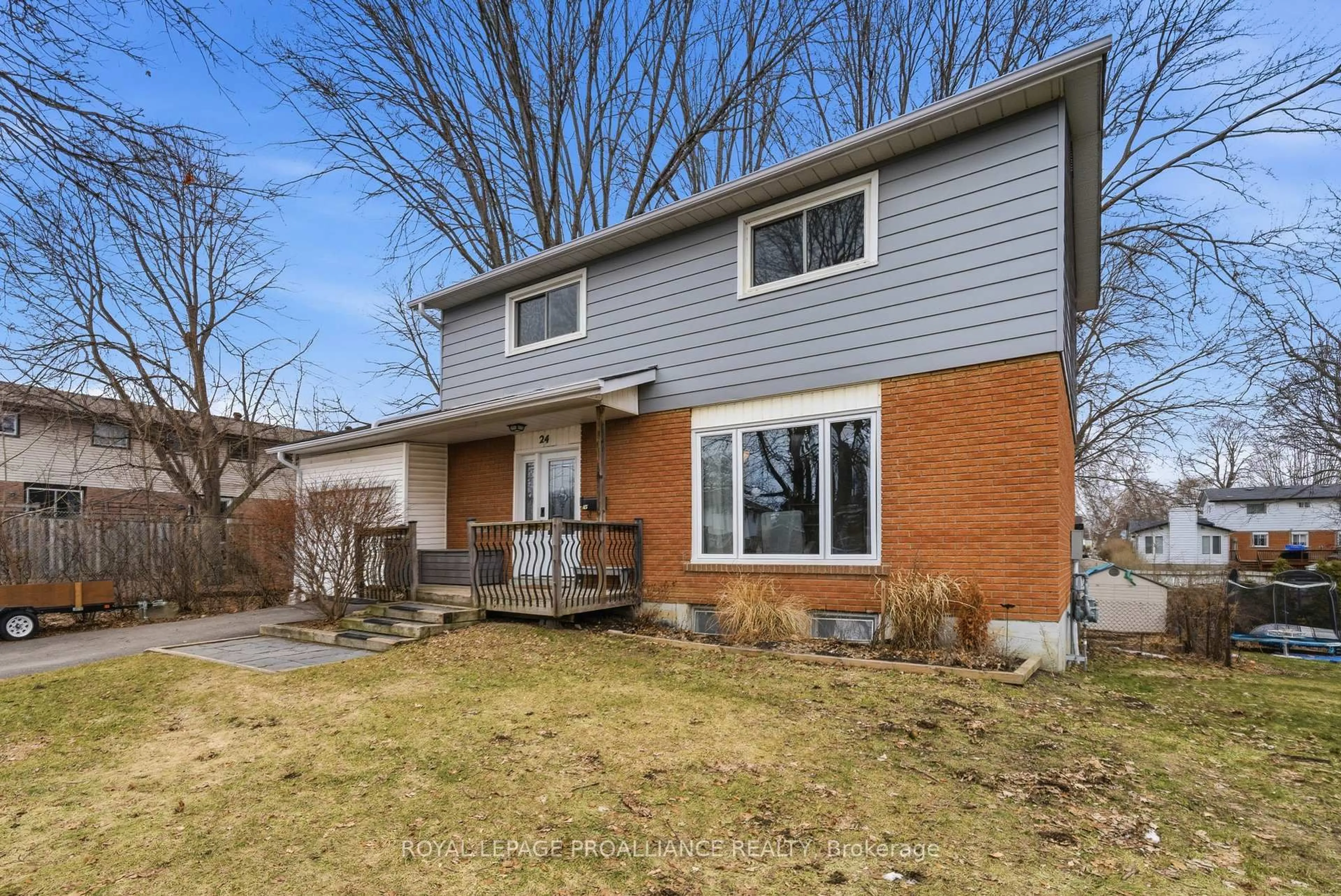 Home with brick exterior material, street for 24 Austin St, Quinte West Ontario K8V 1Z4