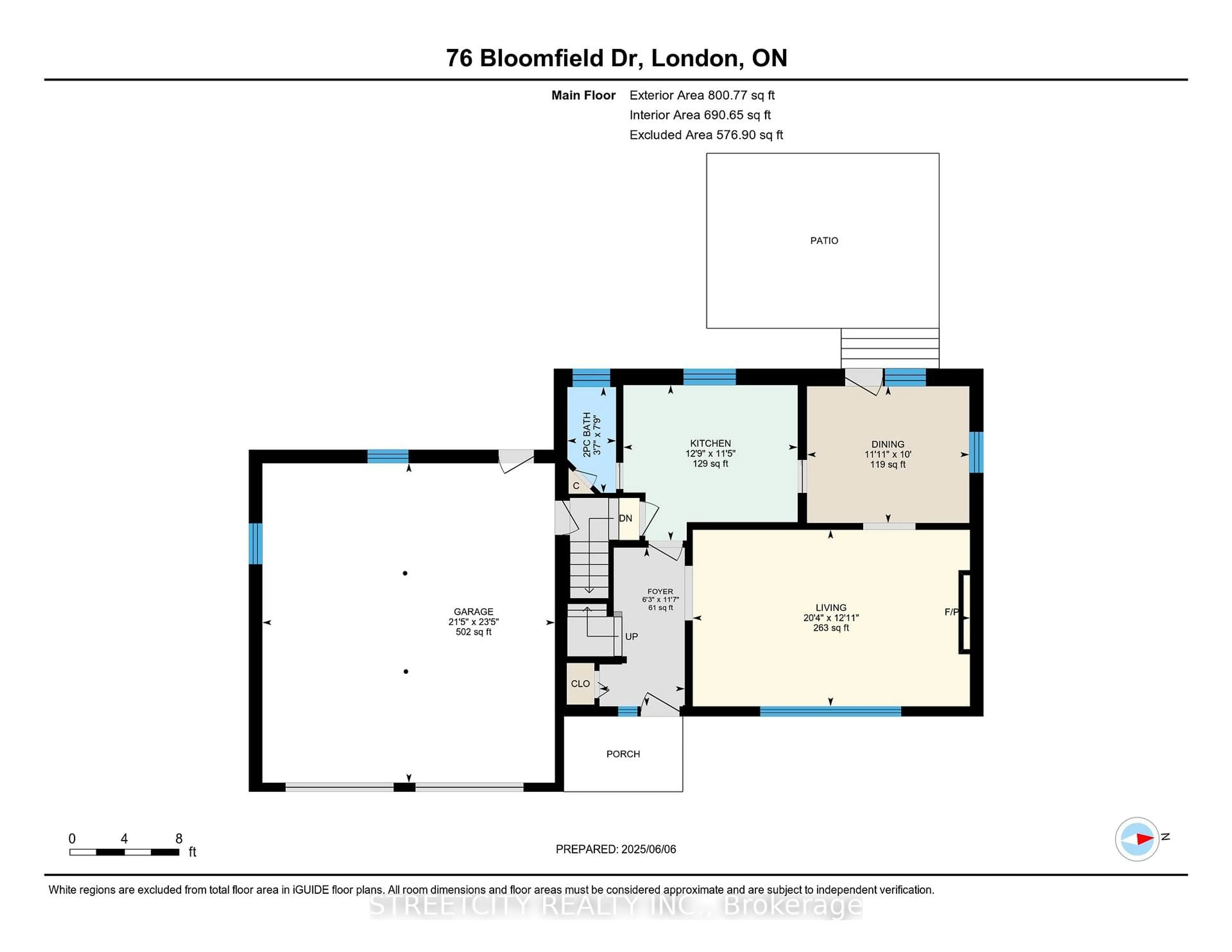 Floor plan for 76 Bloomfield Dr, London North Ontario N6G 1P3