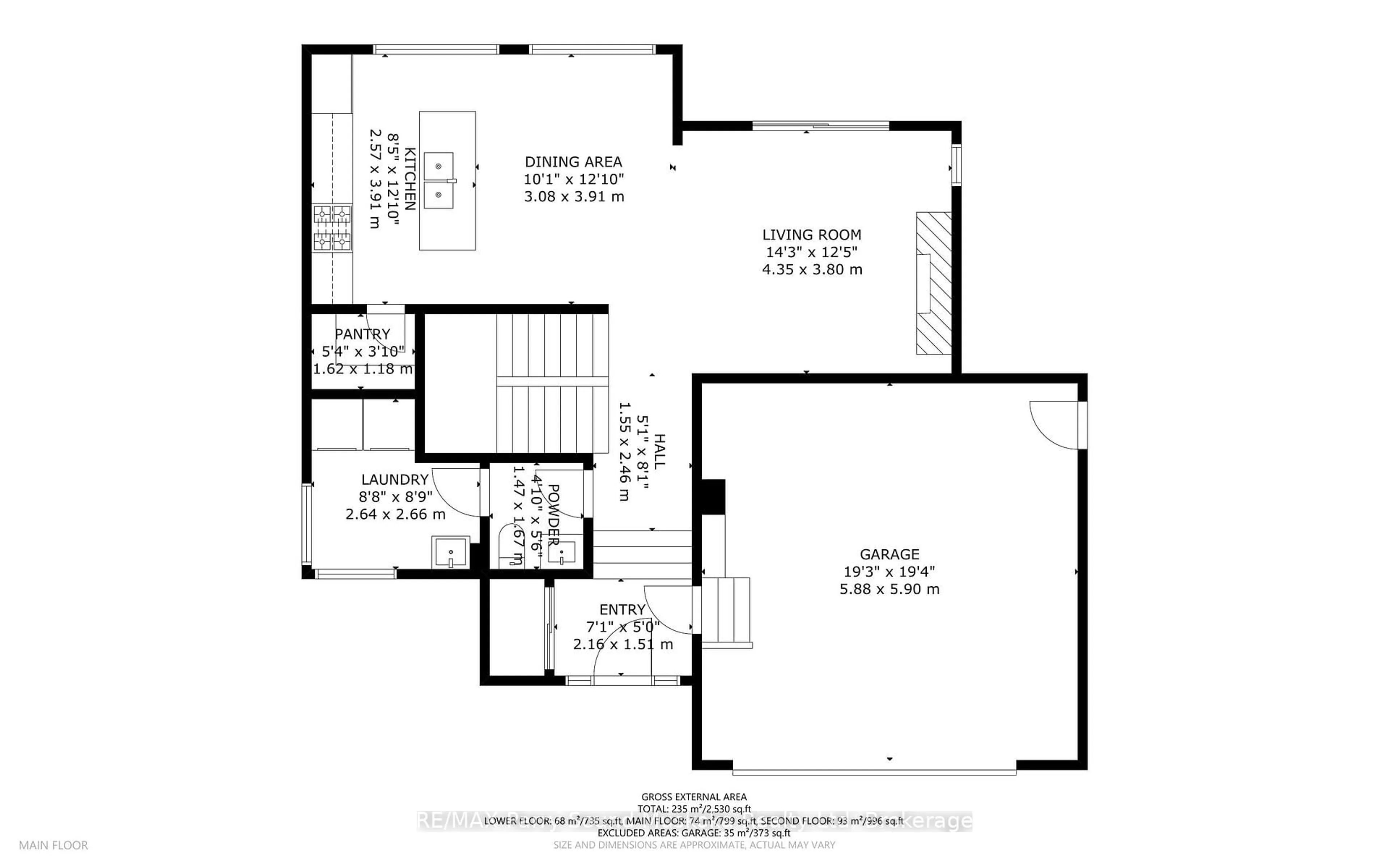 Floor plan for 44 Dennis Dr, Parry Sound Ontario P2A 0E6