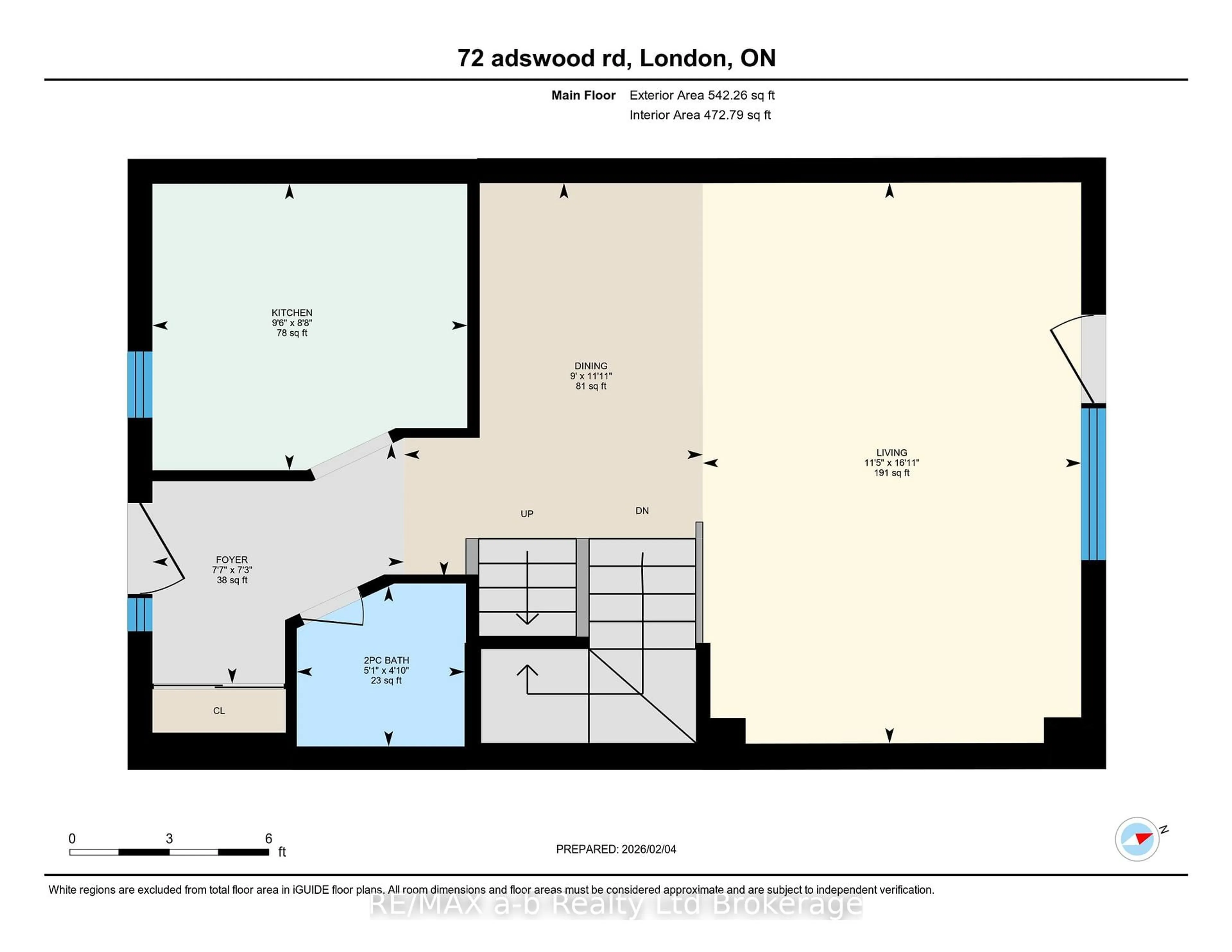 Floor plan for 72 Adswood Rd, London South Ontario N6E 2W1