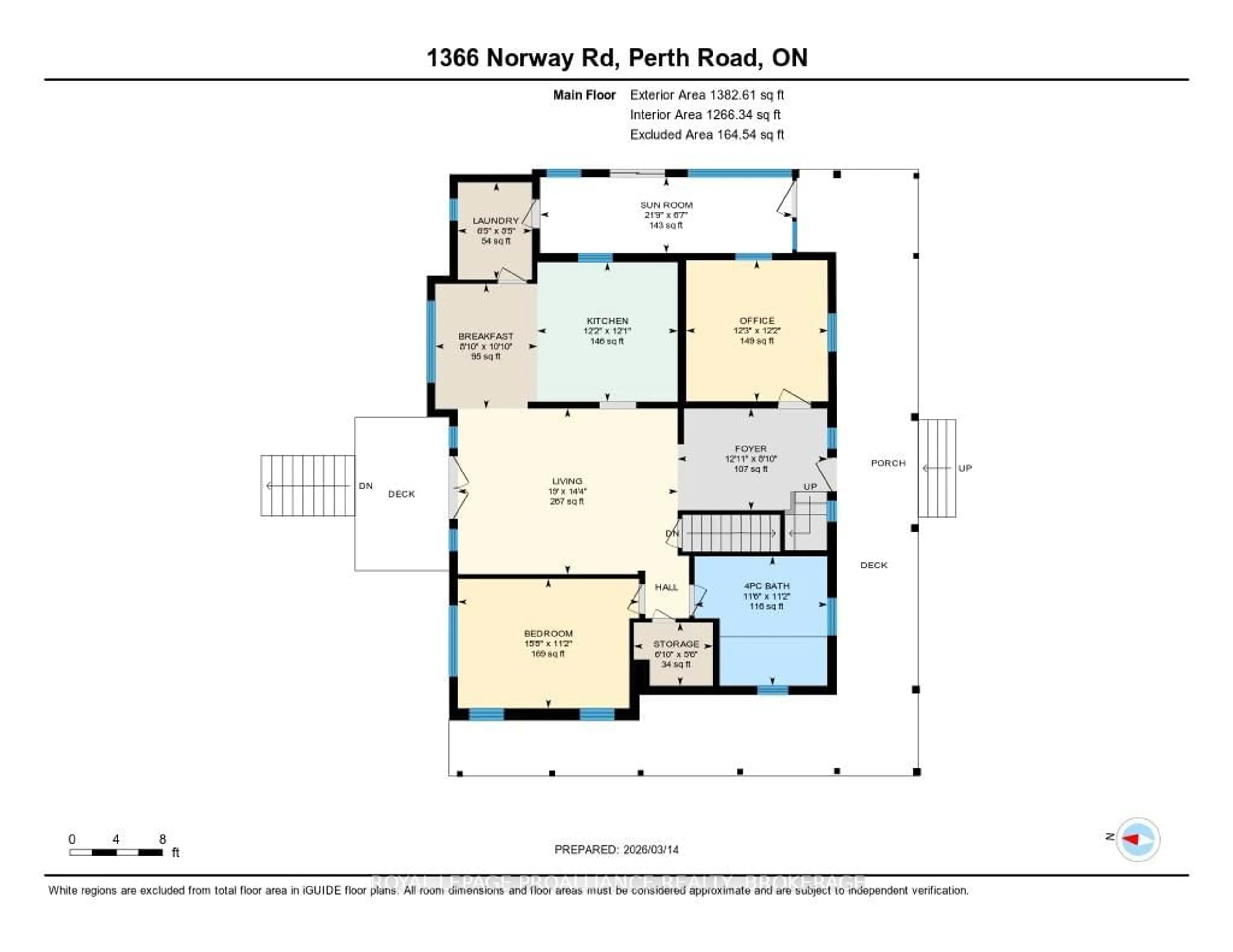Floor plan for 1366 Norway Rd, Perth Road Ontario K0H 2L0