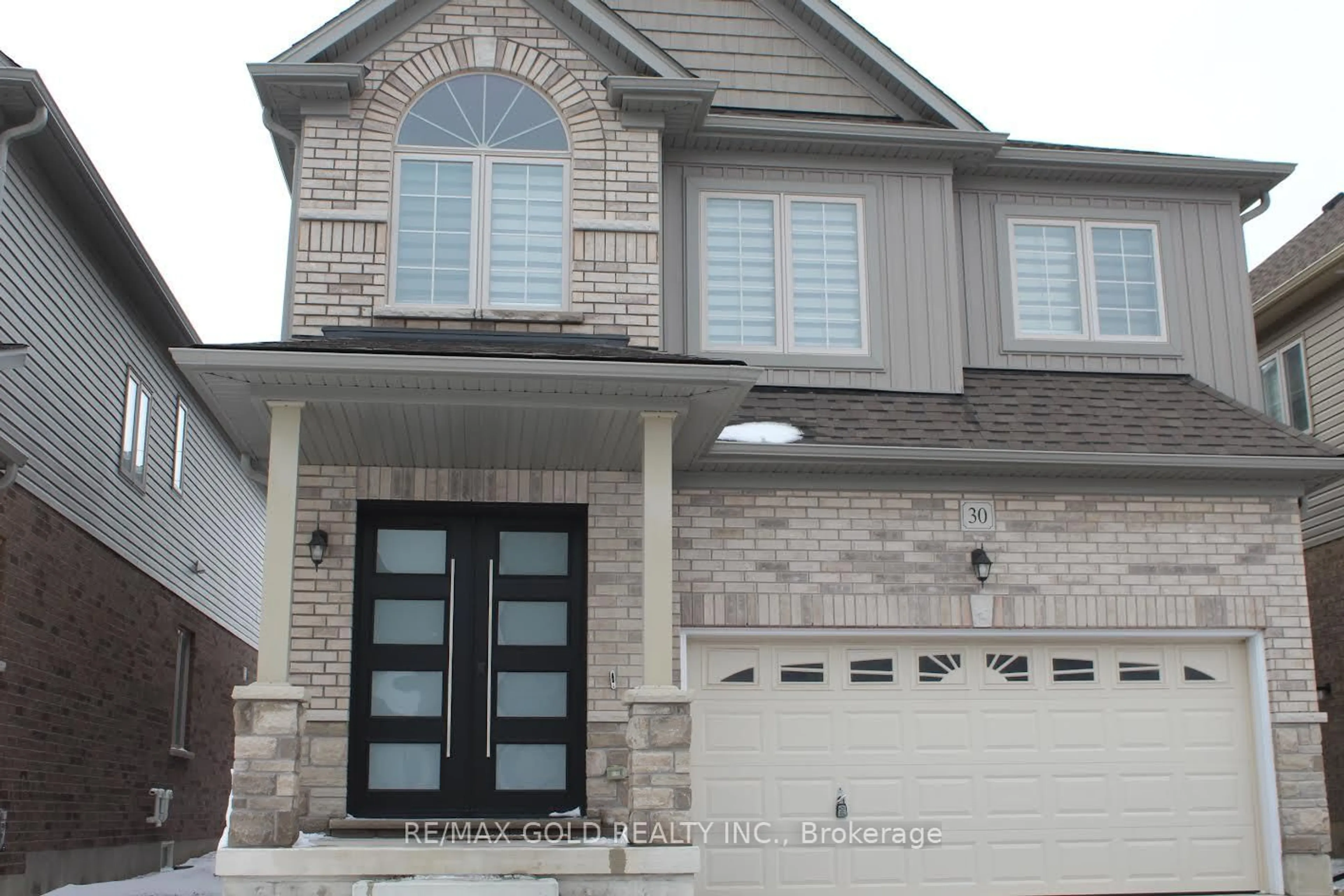 Home with brick exterior material, street for 30 Henry Maracle St, North Dumfries Ontario N0B 1E0