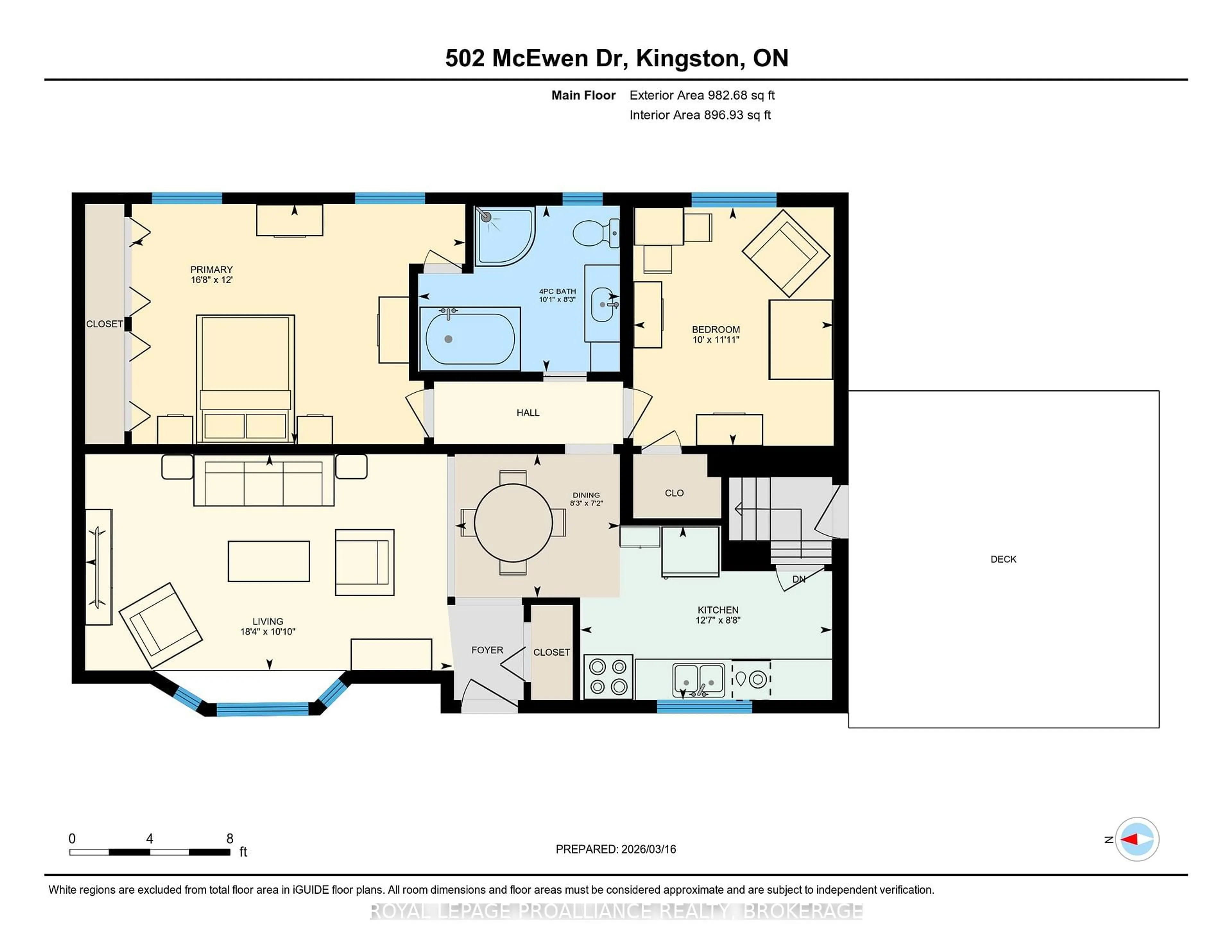 Floor plan for 502 McEwen Dr, Kingston Ontario K7M 3W7