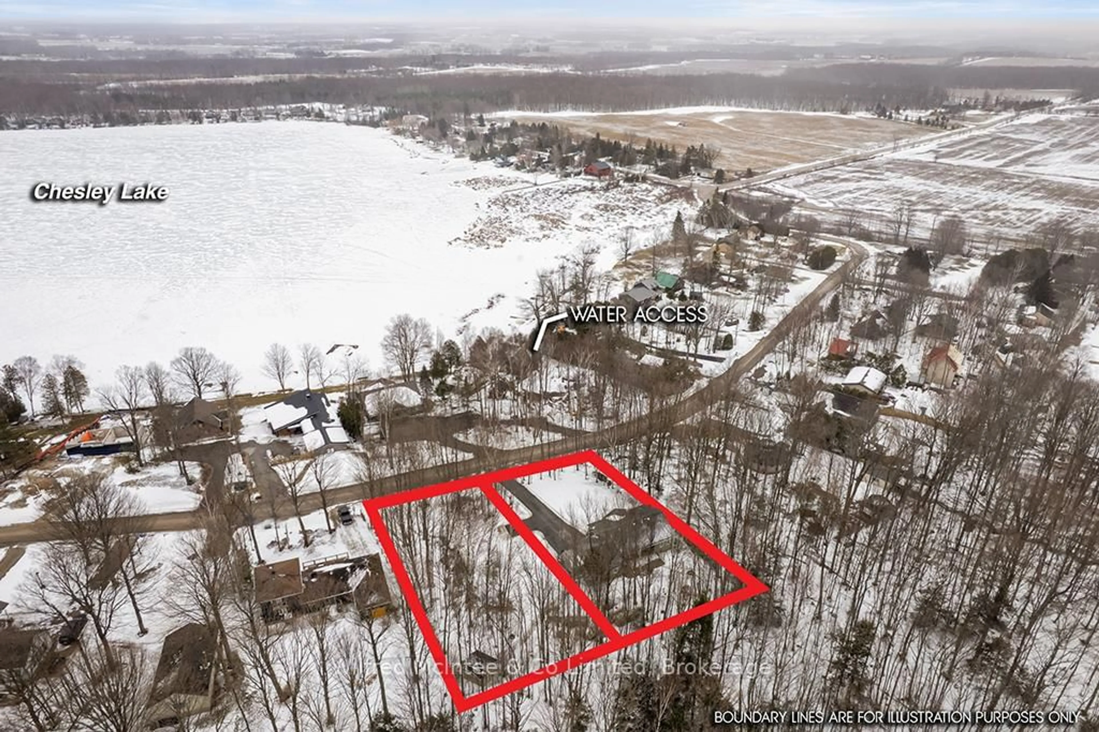 A pic from outside/outdoor area/front of a property/back of a property/a pic from drone, water/lake/river/ocean view for 24 Shore Dr, South Bruce Peninsula Ontario N0H 1A0