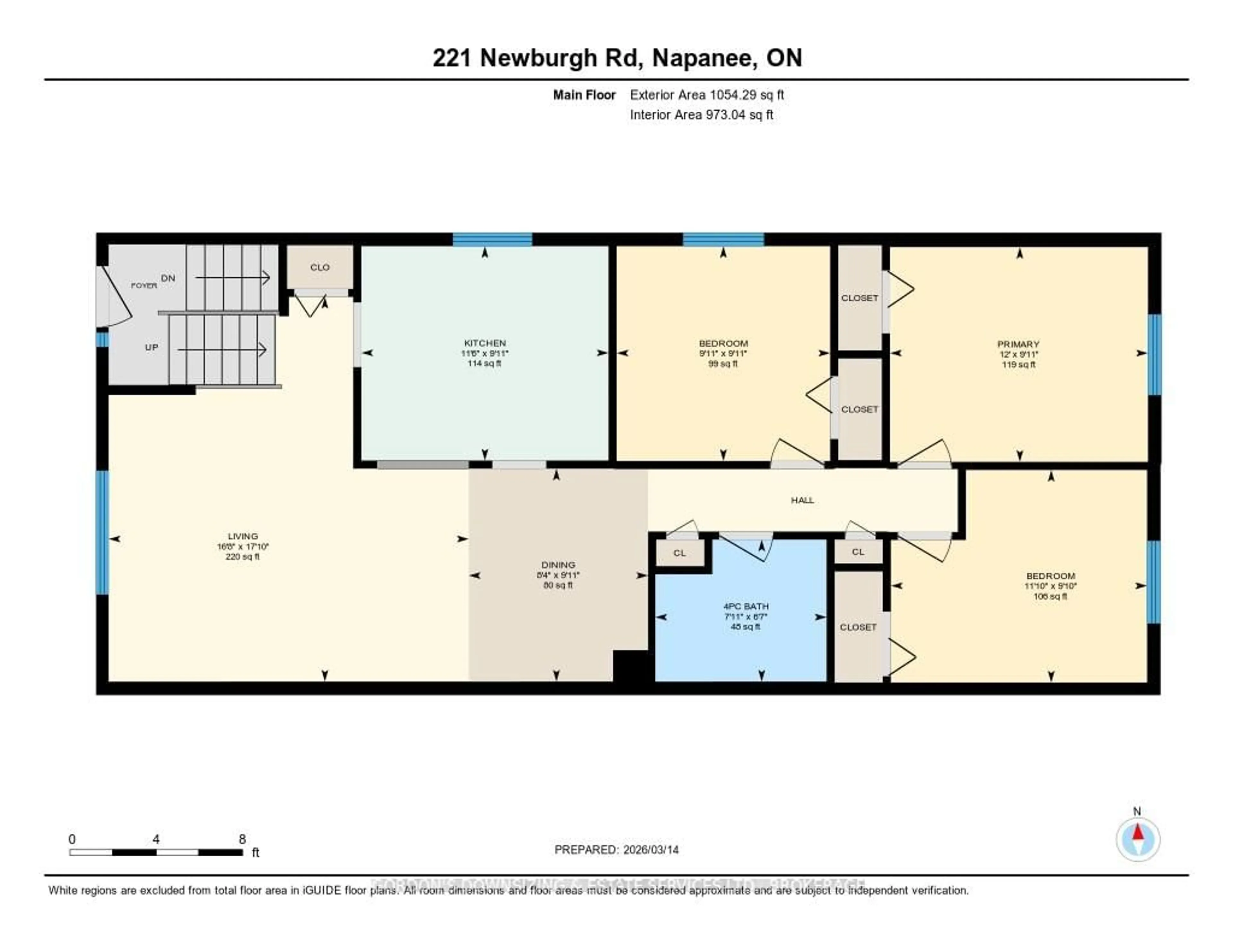 Floor plan for 221 Newburgh Rd, Greater Napanee Ontario K7R 1C8