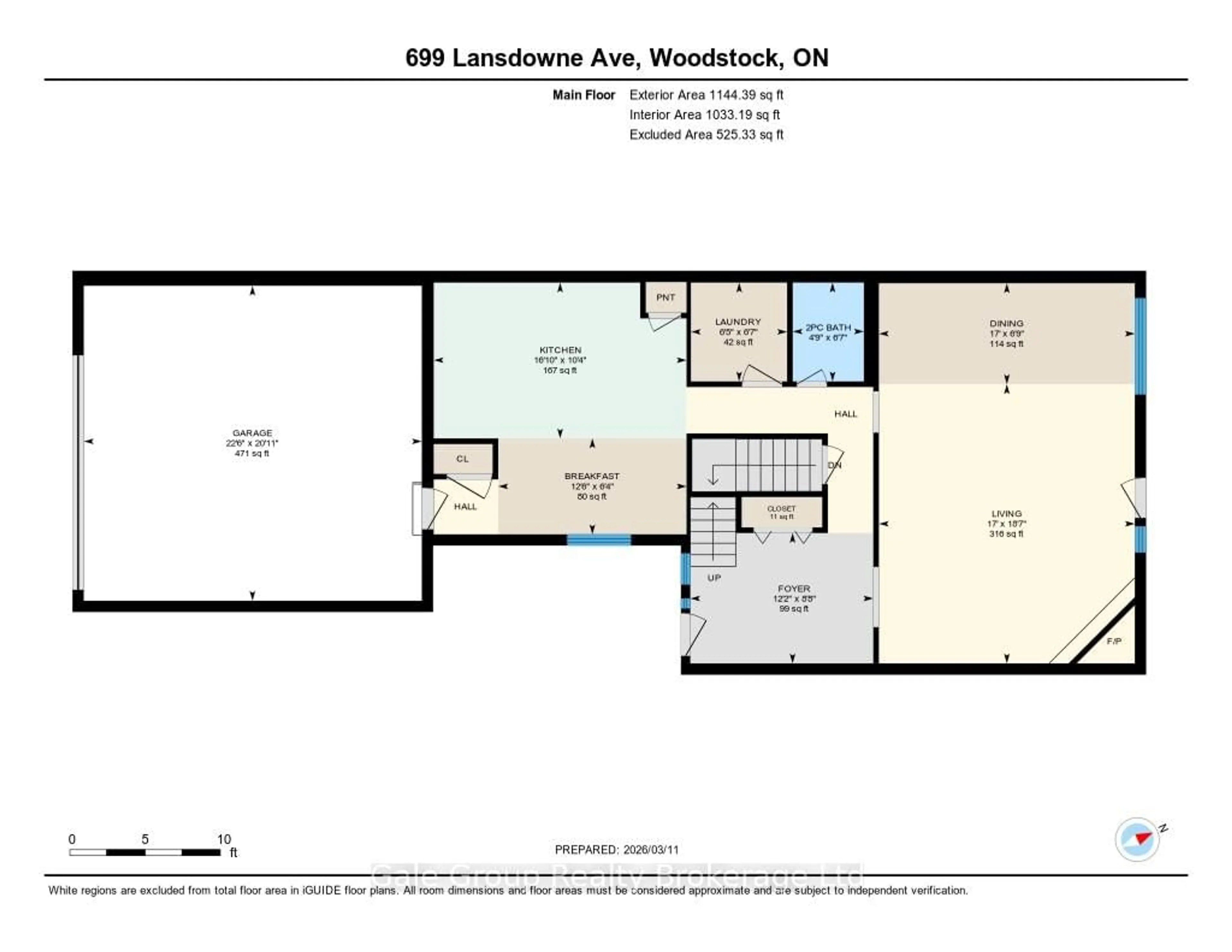 Floor plan for 699 Lansdowne Ave #26, Woodstock Ontario N4T 1K1