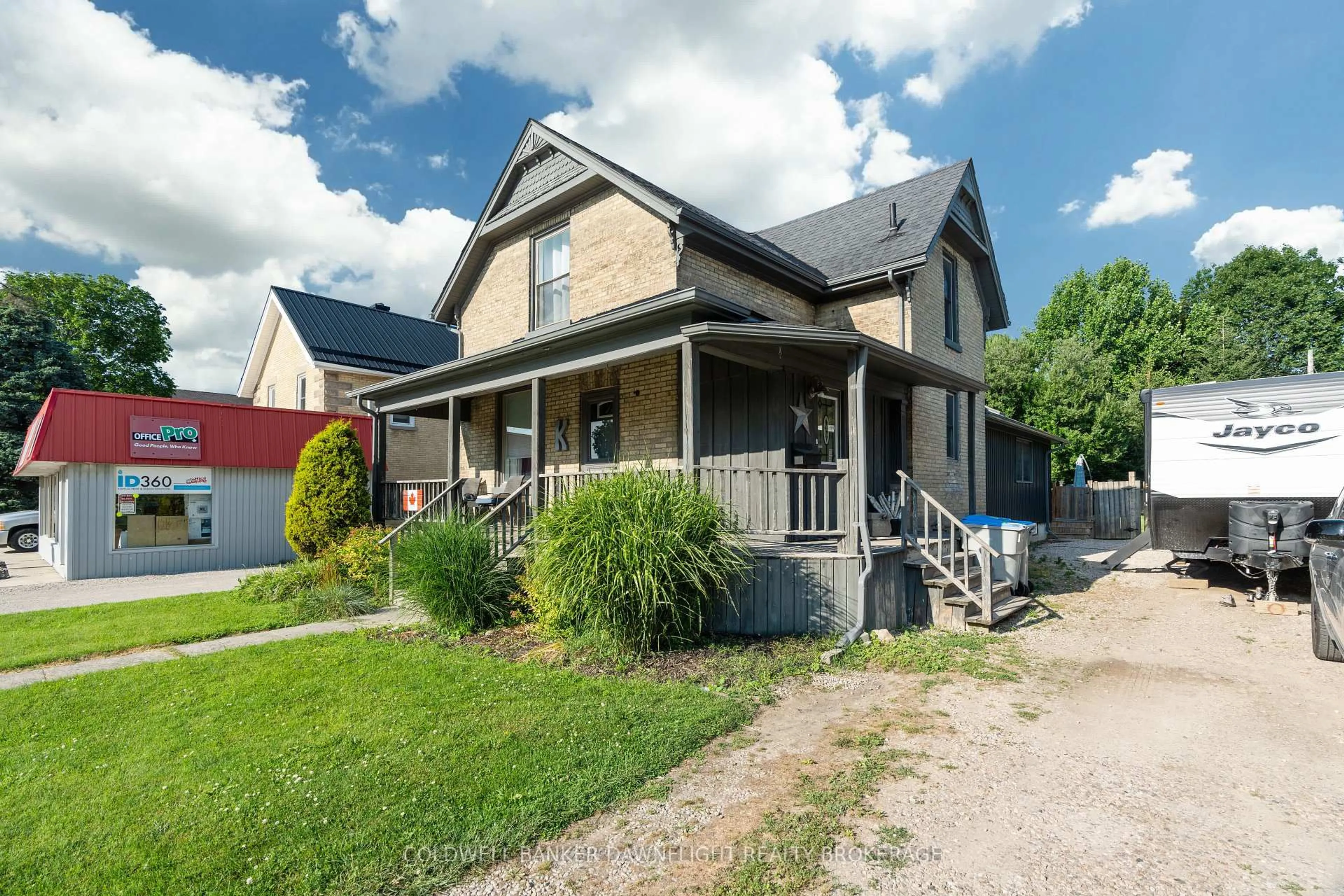 A pic from outside/outdoor area/front of a property/back of a property/a pic from drone, street for 96 Main St, South Huron Ontario N0M 1S1