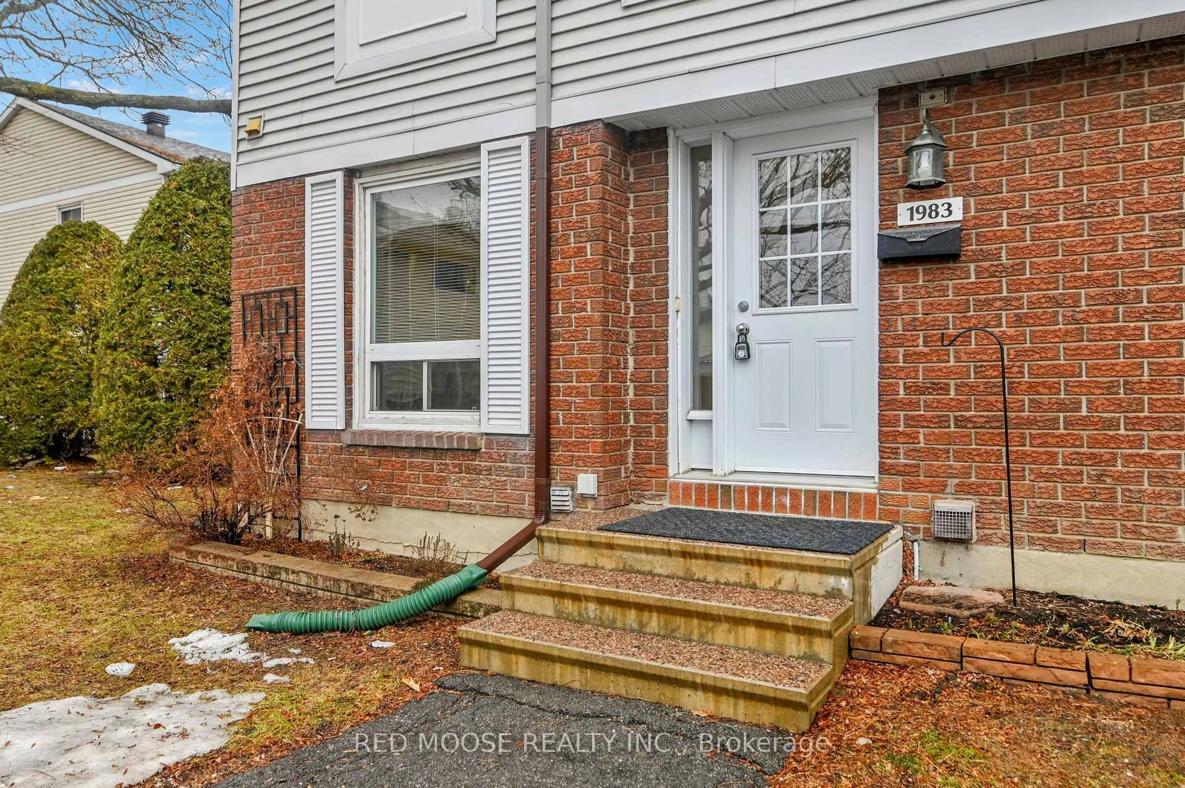 Home with brick exterior material, street for 1983 Greenvale Lane, Ottawa Ontario K1C 6E4