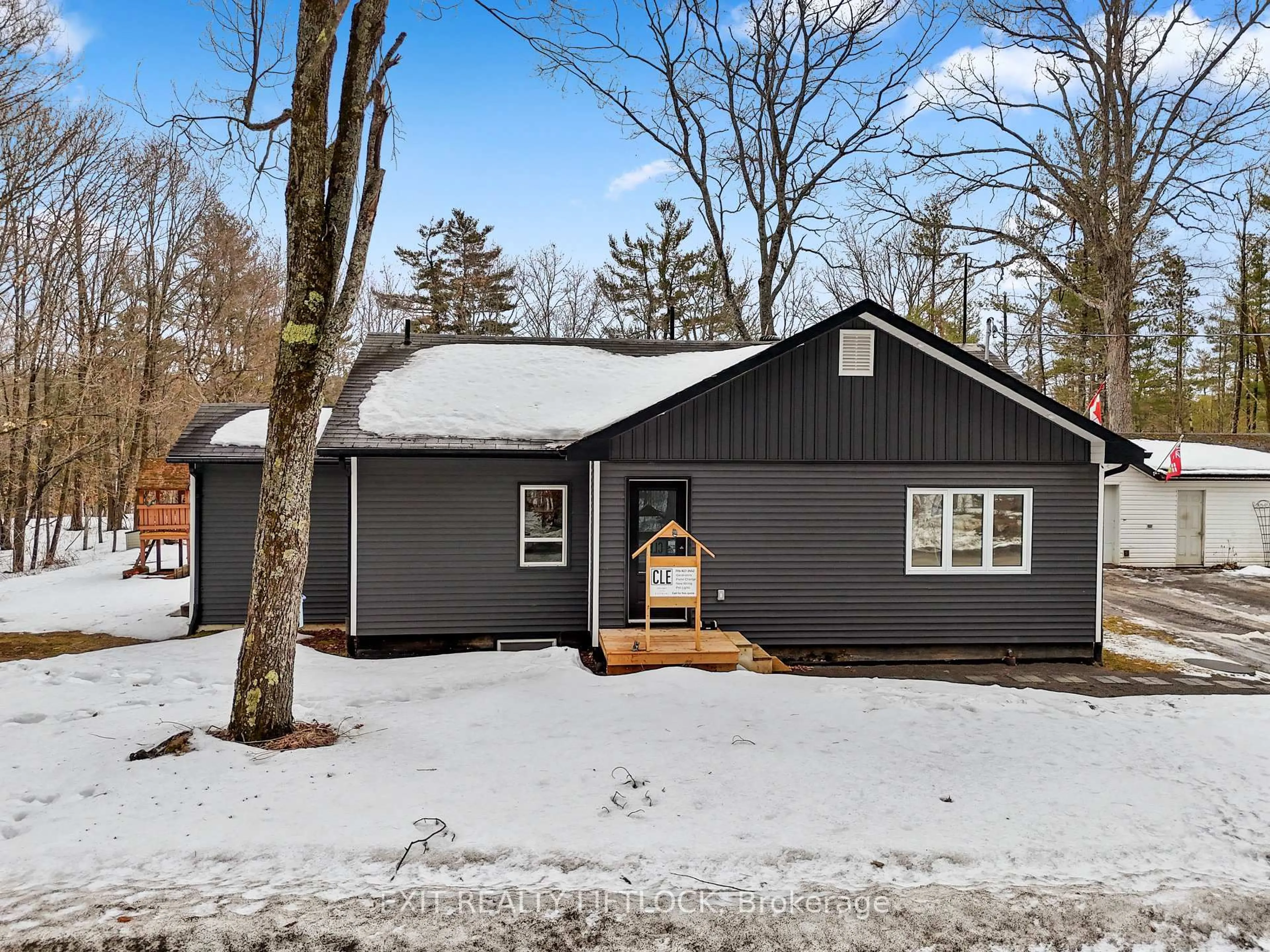 Home with vinyl exterior material, street for 288 Hulls Rd, North Kawartha Ontario K0L 2H0