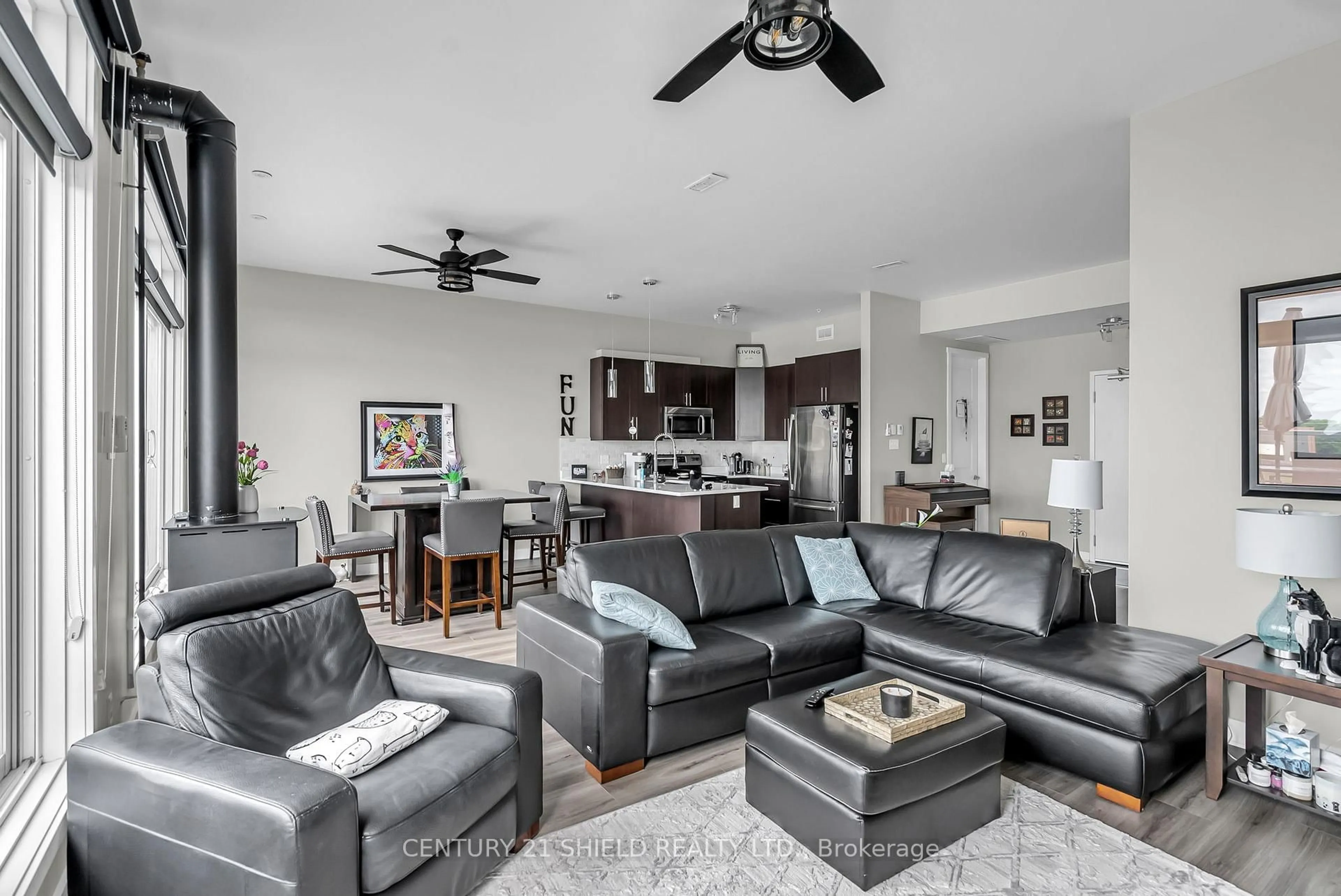 Living room with furniture, unknown for 703 Cotton Mill St #312, Cornwall Ontario K6H 0E7