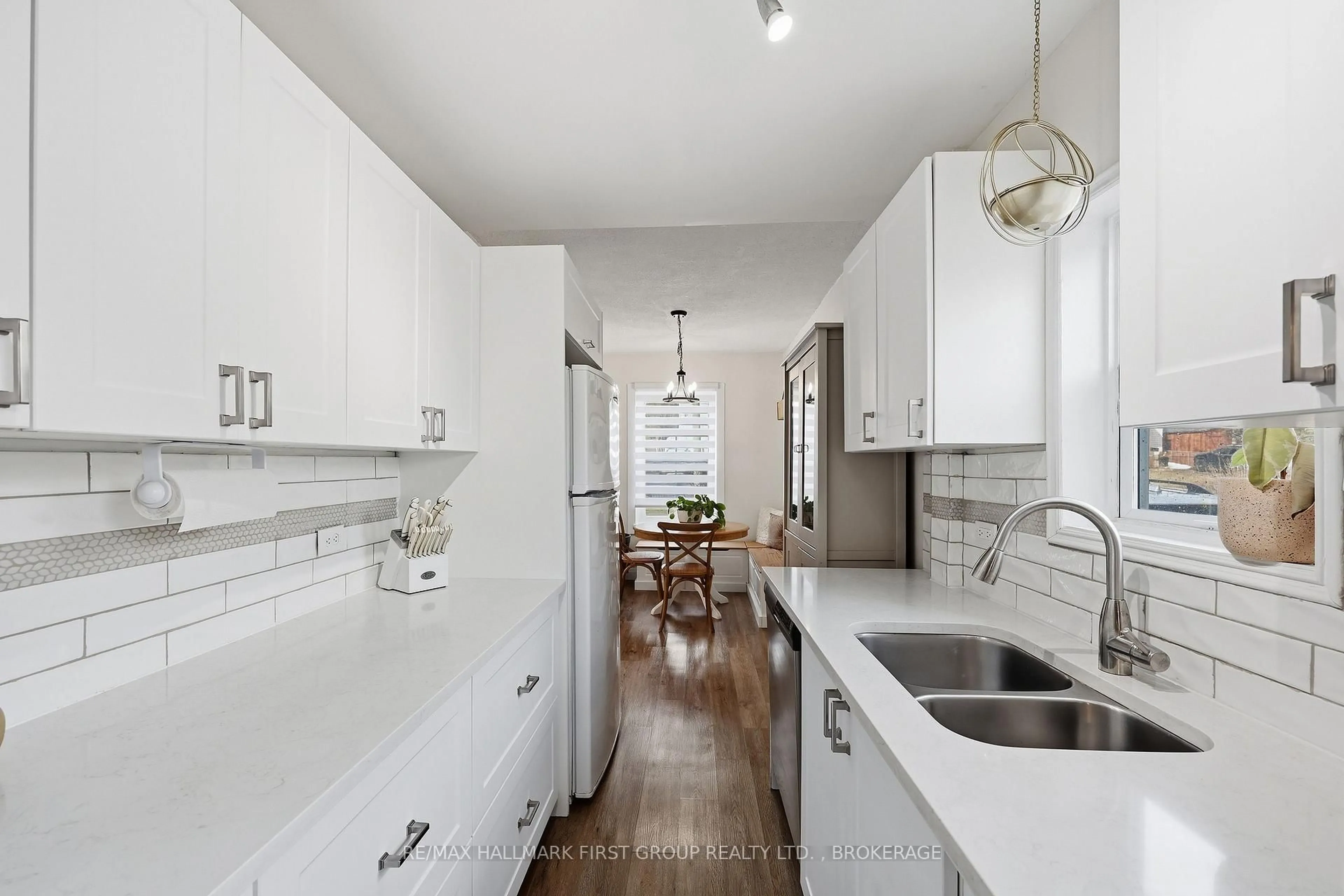 Open concept kitchen, ceramic/tile floor for 125 Birch St, Gananoque Ontario K7G 2T5