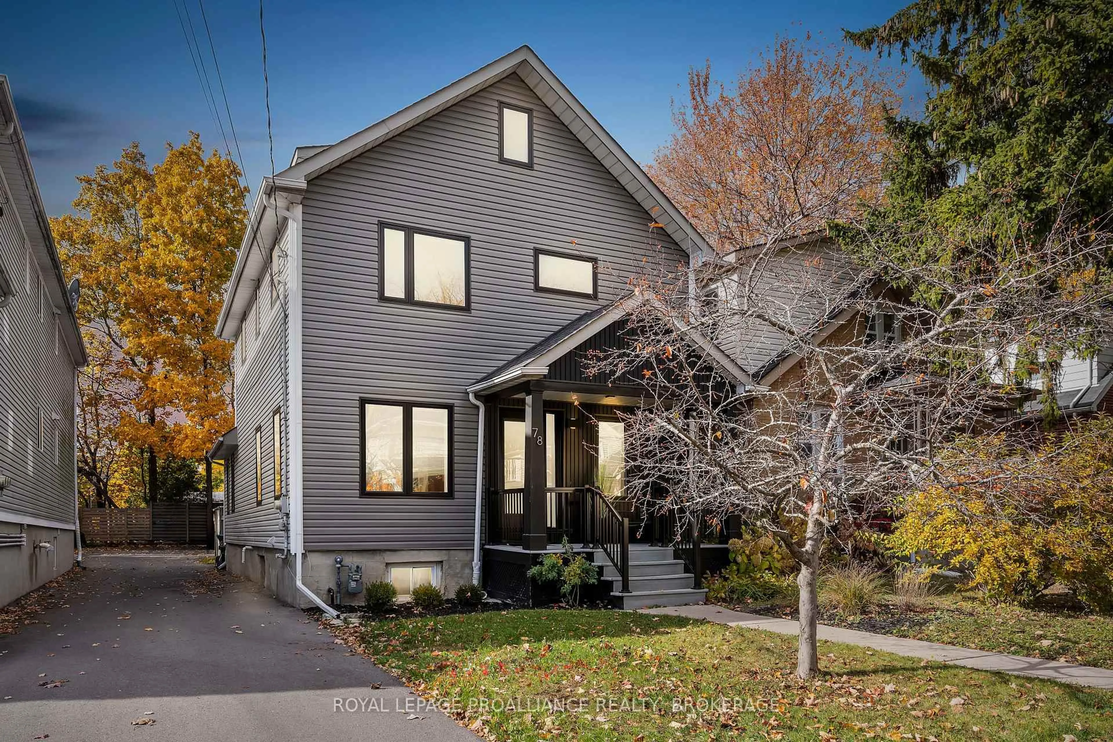 Home with vinyl exterior material, street for 78 Pembroke St, Kingston Ontario K7L 4N7