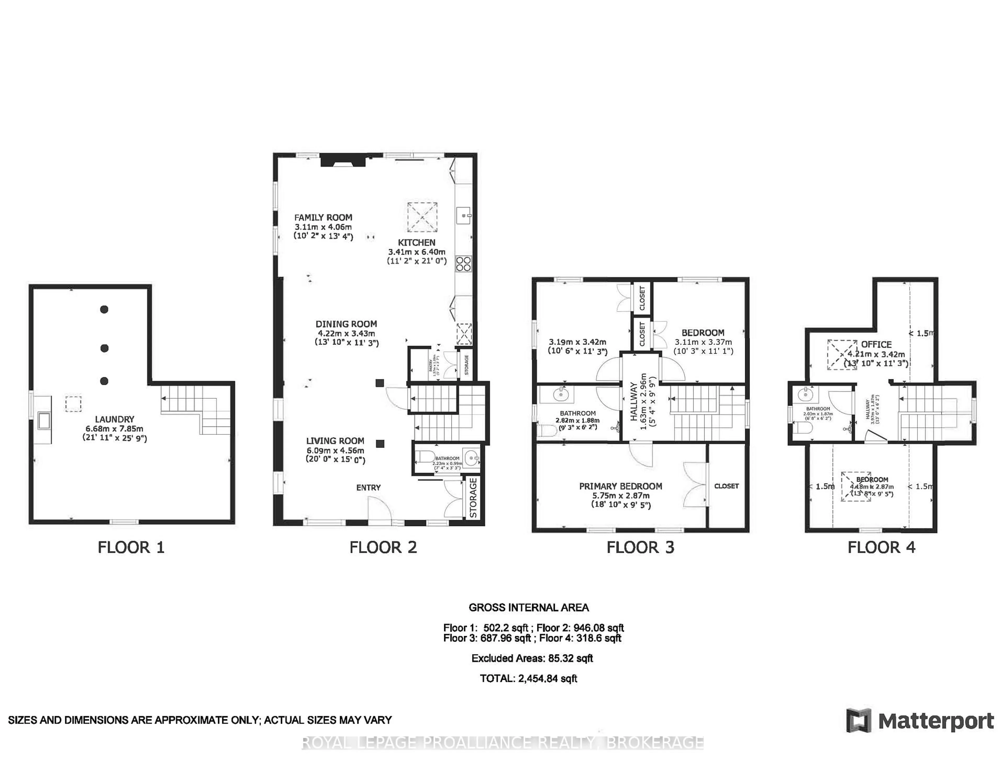 Floor plan for 78 Pembroke St, Kingston Ontario K7L 4N7