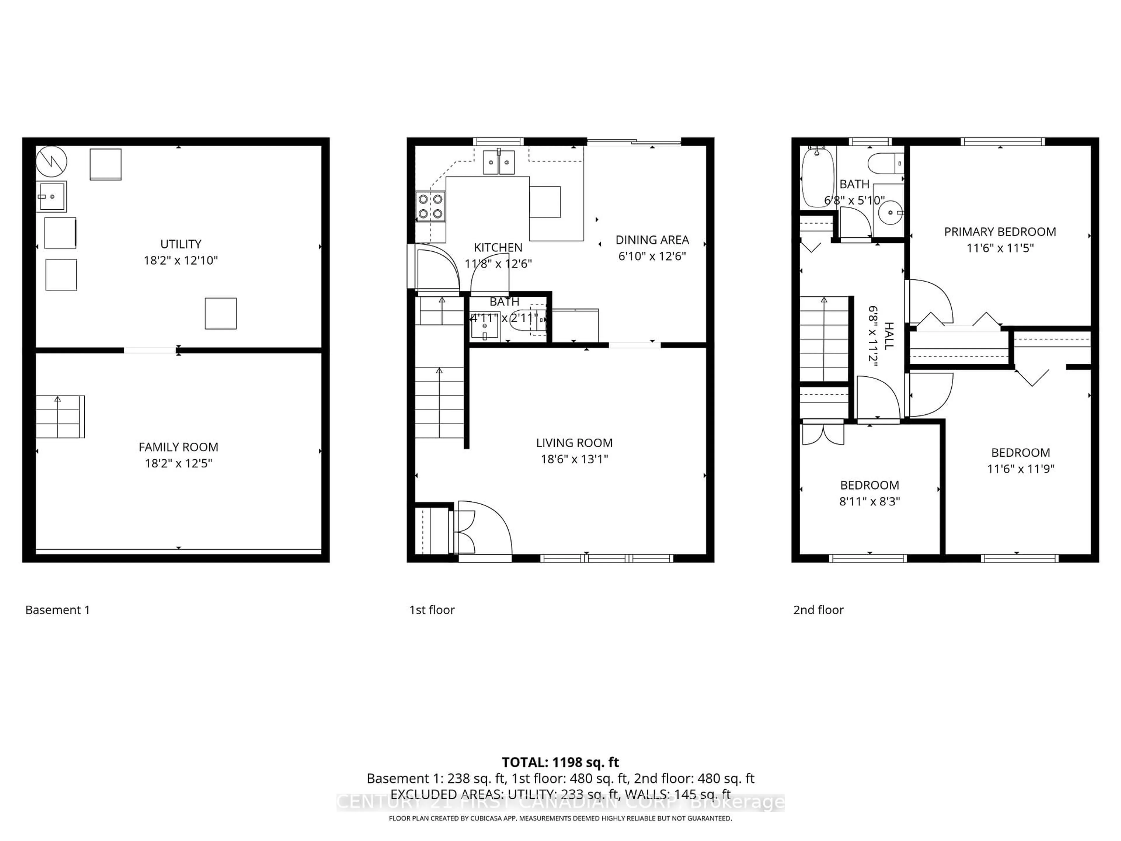 Floor plan for 234 Union St, Central Elgin Ontario N0L 1B0
