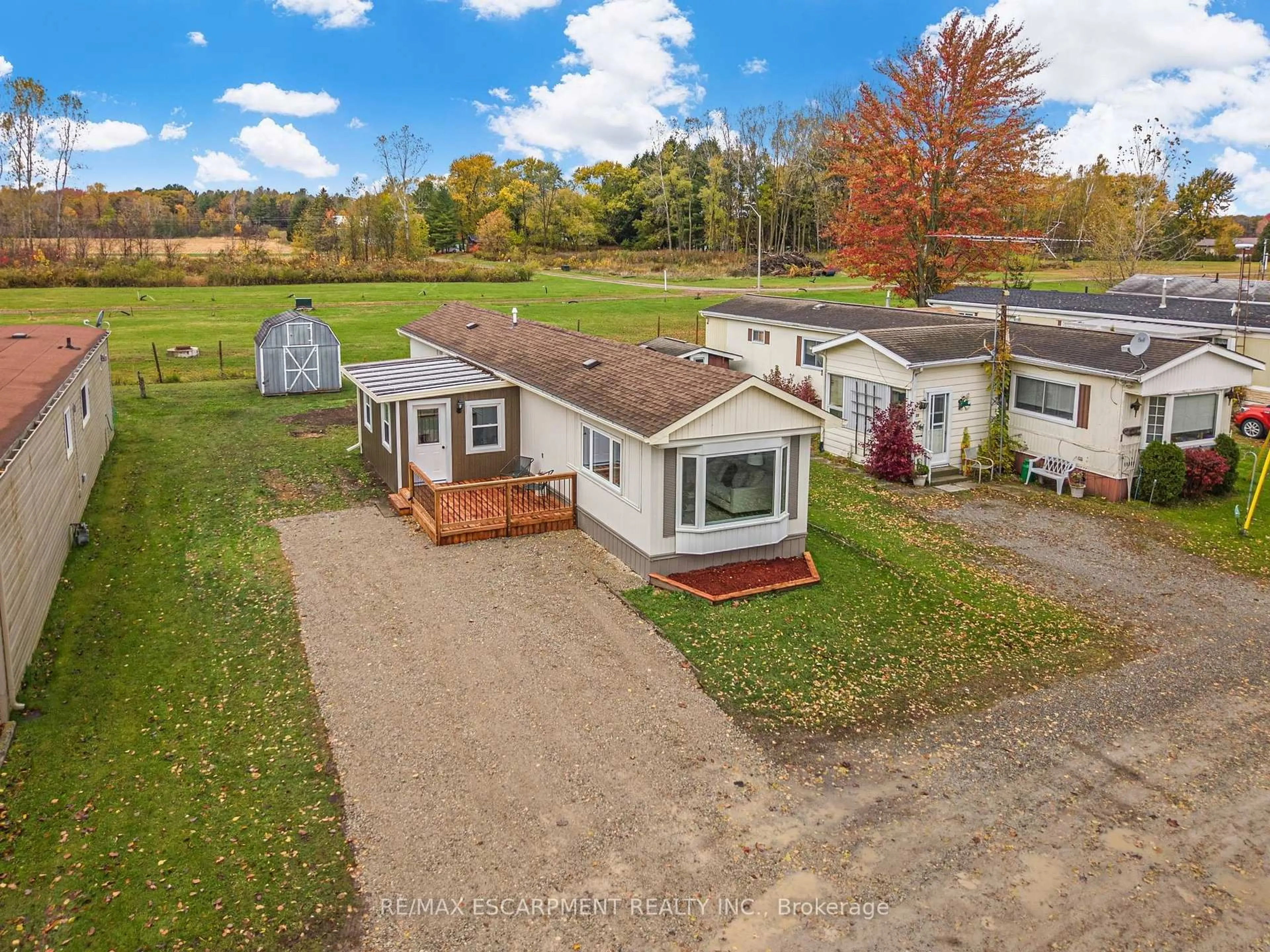 A pic from outside/outdoor area/front of a property/back of a property/a pic from drone, water/lake/river/ocean view for 43969 Highway 3 #22, Wainfleet Ontario L0S 1V0