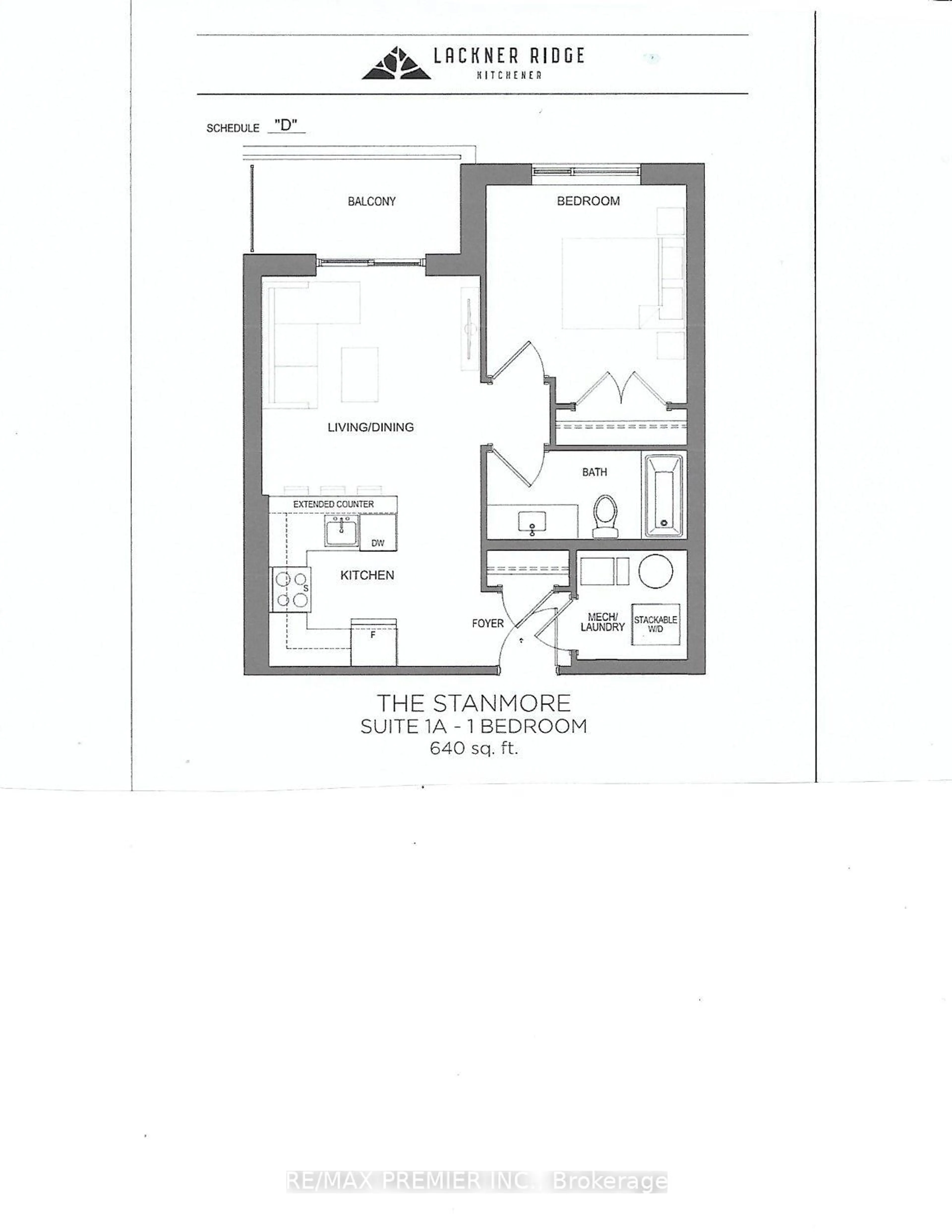Floor plan for 1000 Lackner Pl #215, Kitchener Ontario N2A 0L9