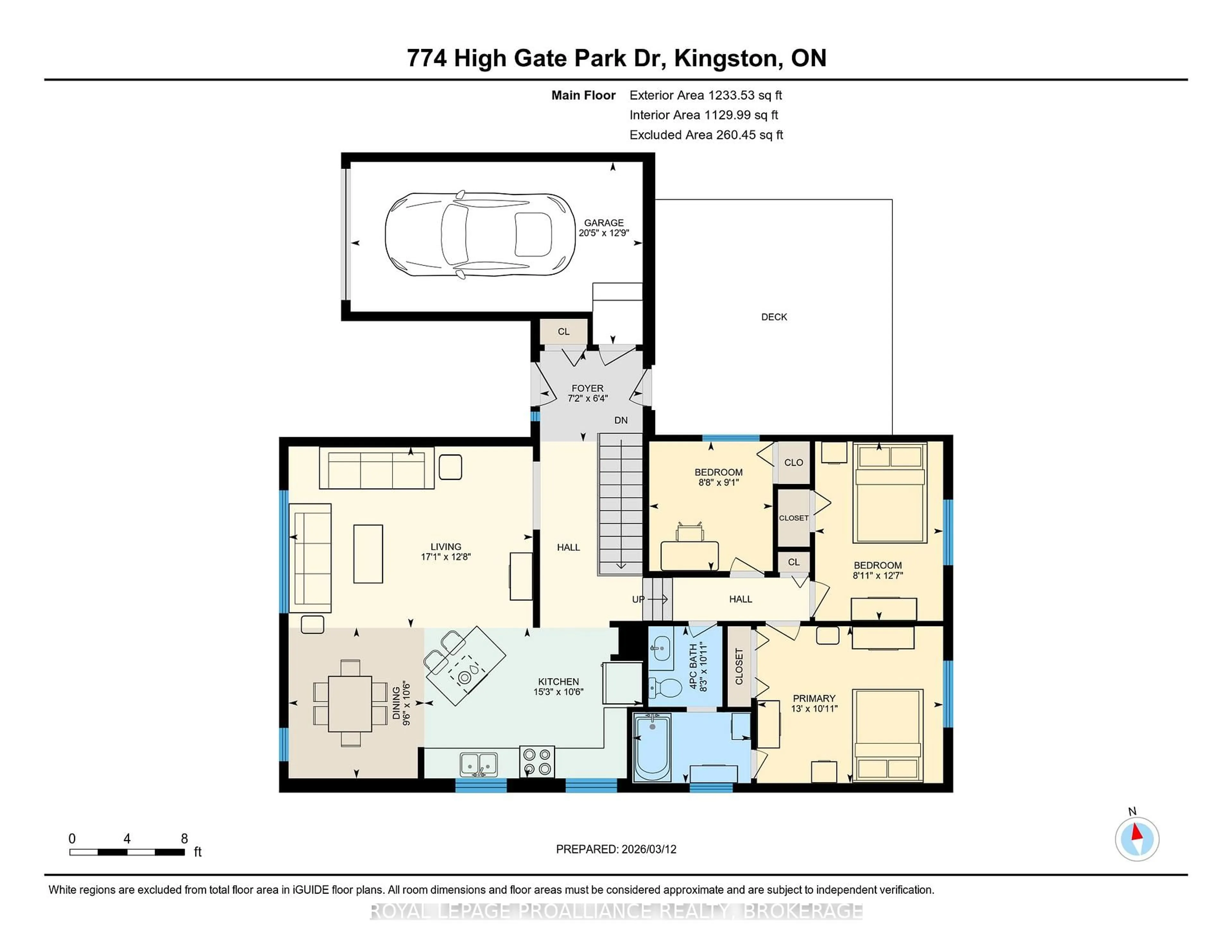 Floor plan for 774 High Gate Park Dr, Kingston Ontario K7M 5Z8