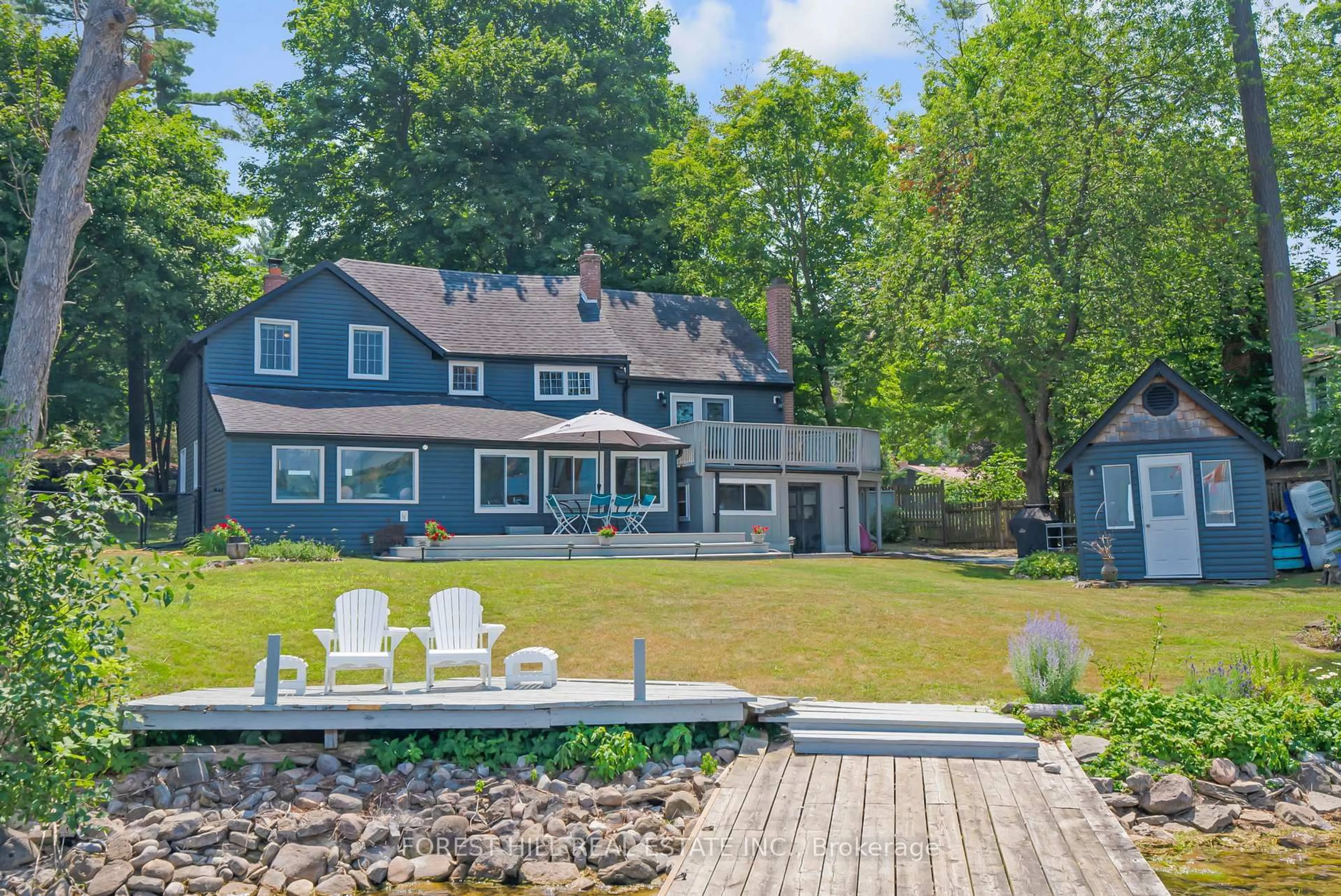 Patio, water/lake/river/ocean view for 672 Hatton Ave, Selwyn Ontario K0L 1H0