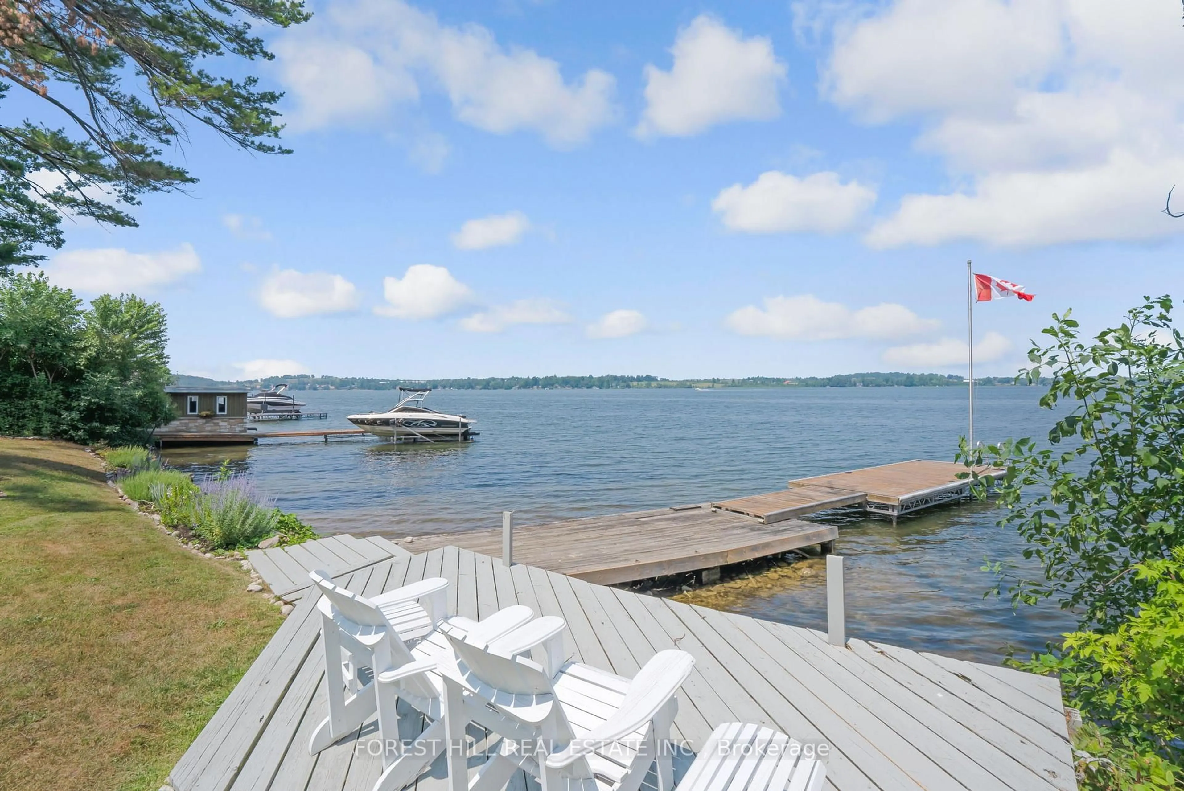 Patio, water/lake/river/ocean view for 672 Hatton Ave, Selwyn Ontario K0L 1H0