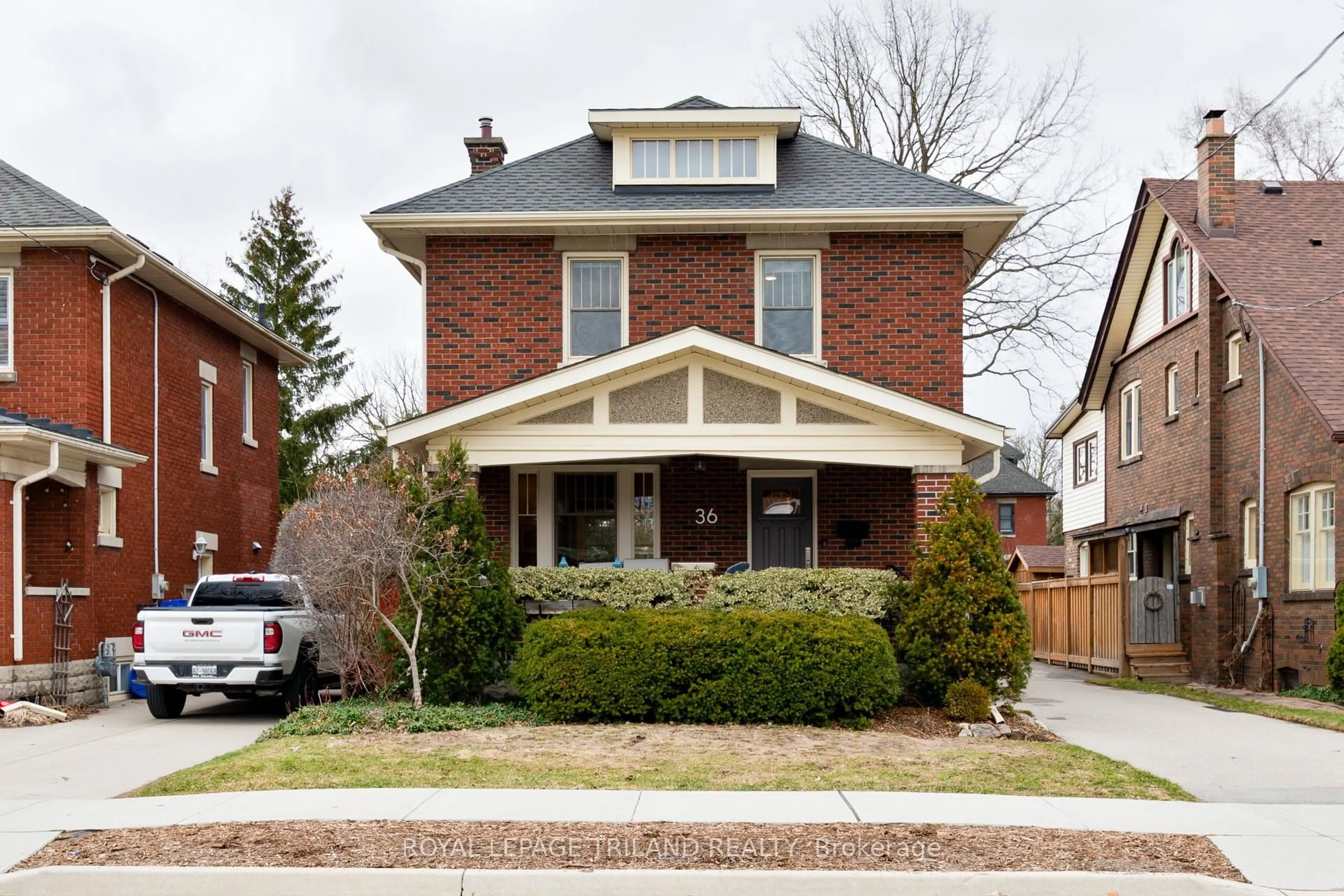 Home with brick exterior material, street for 36 Mckenzie Ave, London South Ontario N6C 1V3